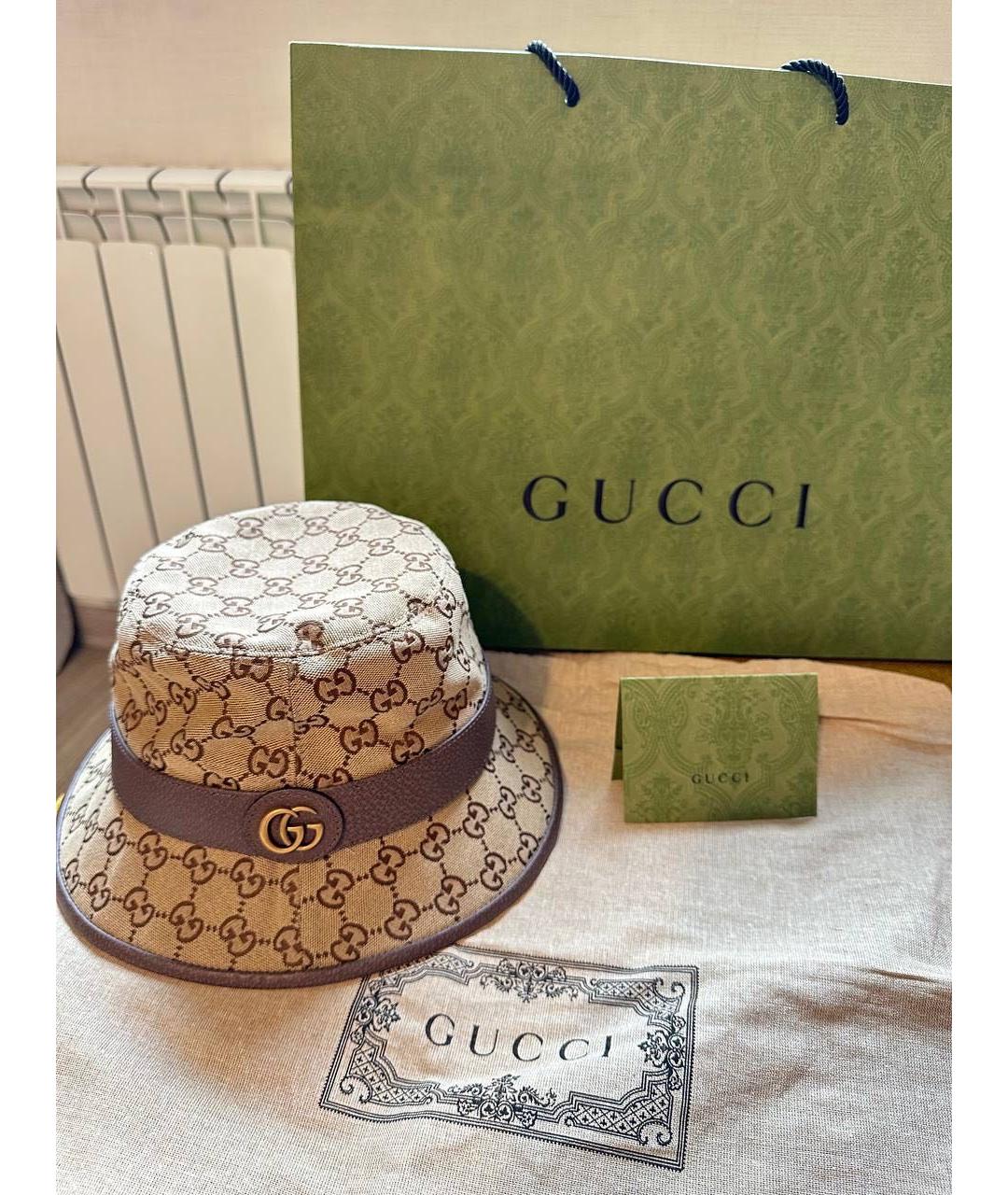 GUCCI Бежевая панама, фото 8