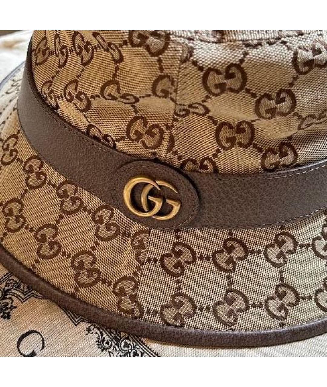 GUCCI Бежевая панама, фото 3