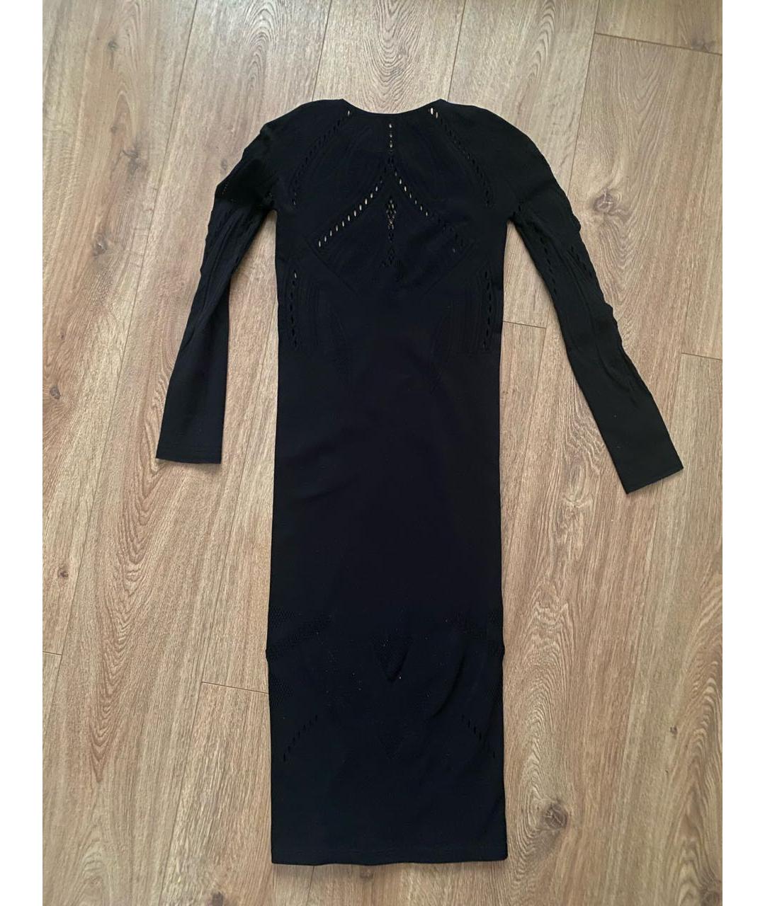 PINKO Черное полиамидовое коктейльное платье, фото 2