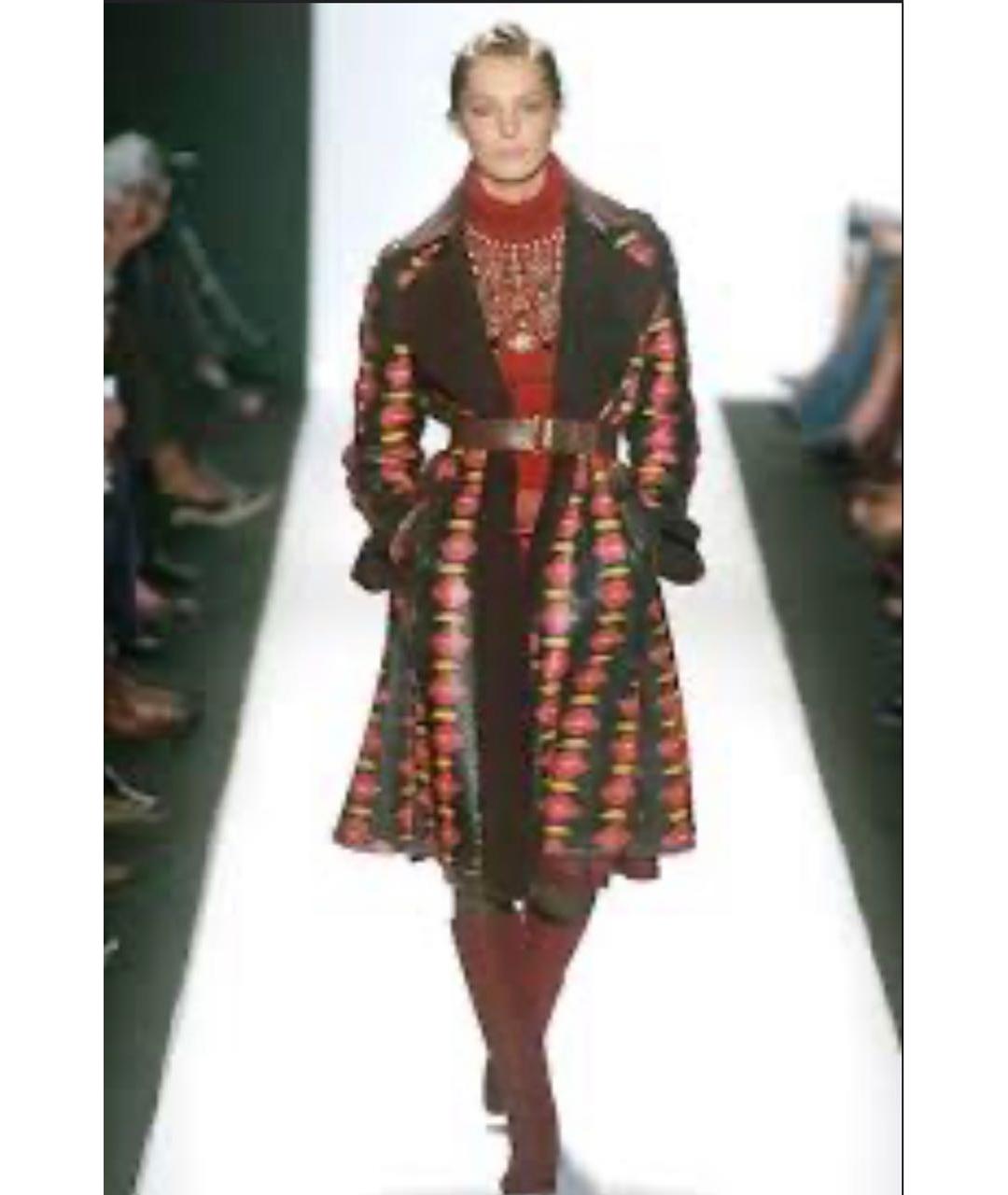 OSCAR DE LA RENTA Мульти кожаная дубленка, фото 5