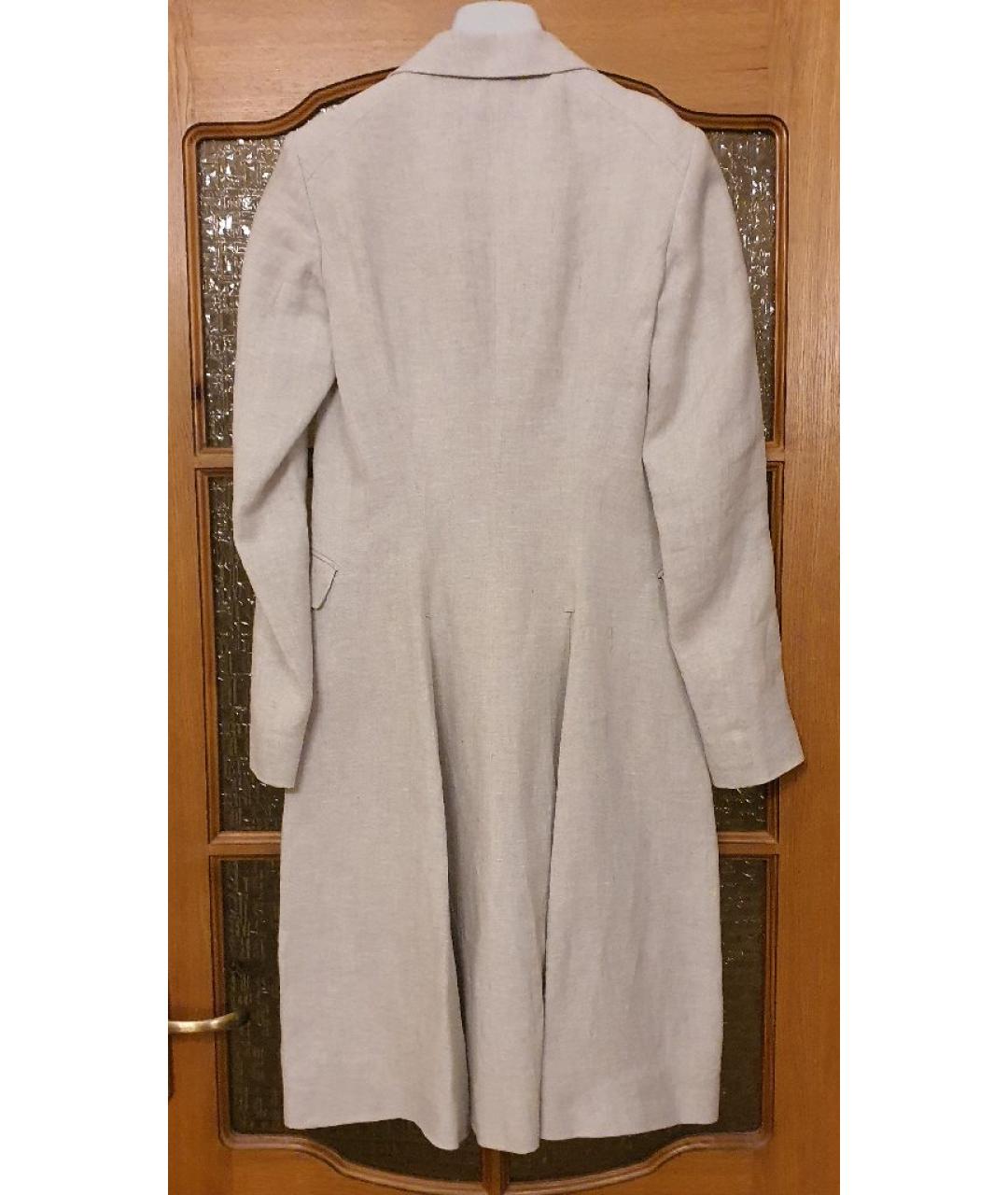 ETRO Бежевое льняное пальто, фото 2