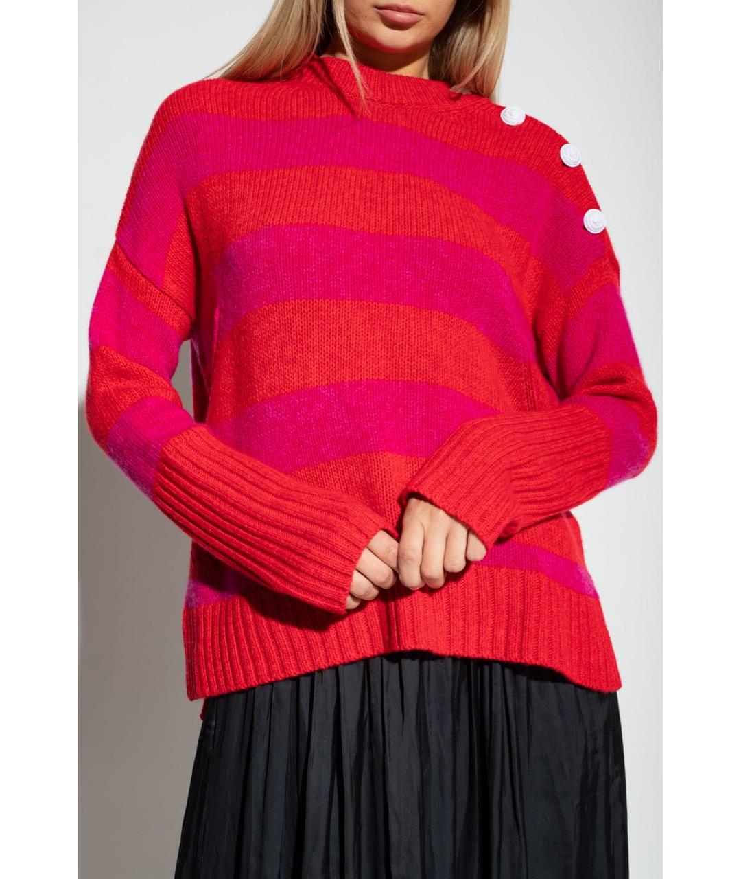 ZADIG & VOLTAIRE Красный кашемировый джемпер / свитер, фото 3
