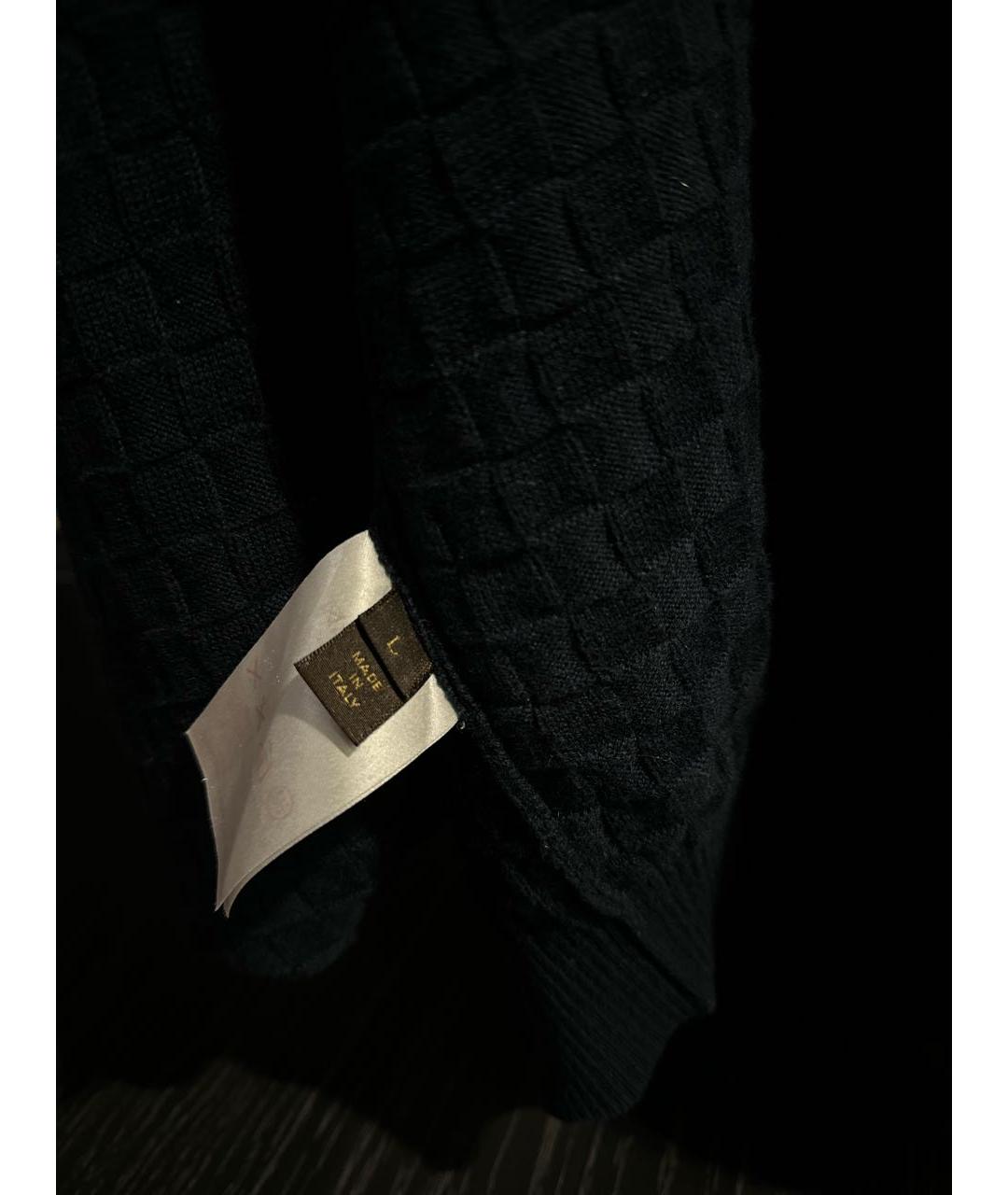 LOUIS VUITTON Темно-синий шерстяной джемпер / свитер, фото 4