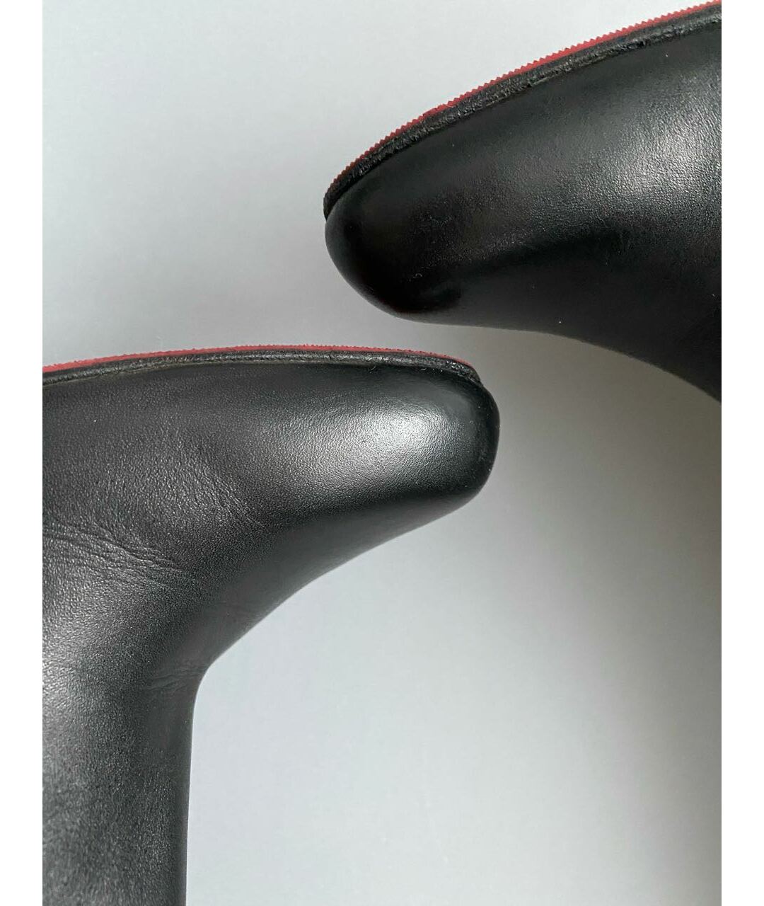 CHRISTIAN LOUBOUTIN Черные кожаные сапоги, фото 8
