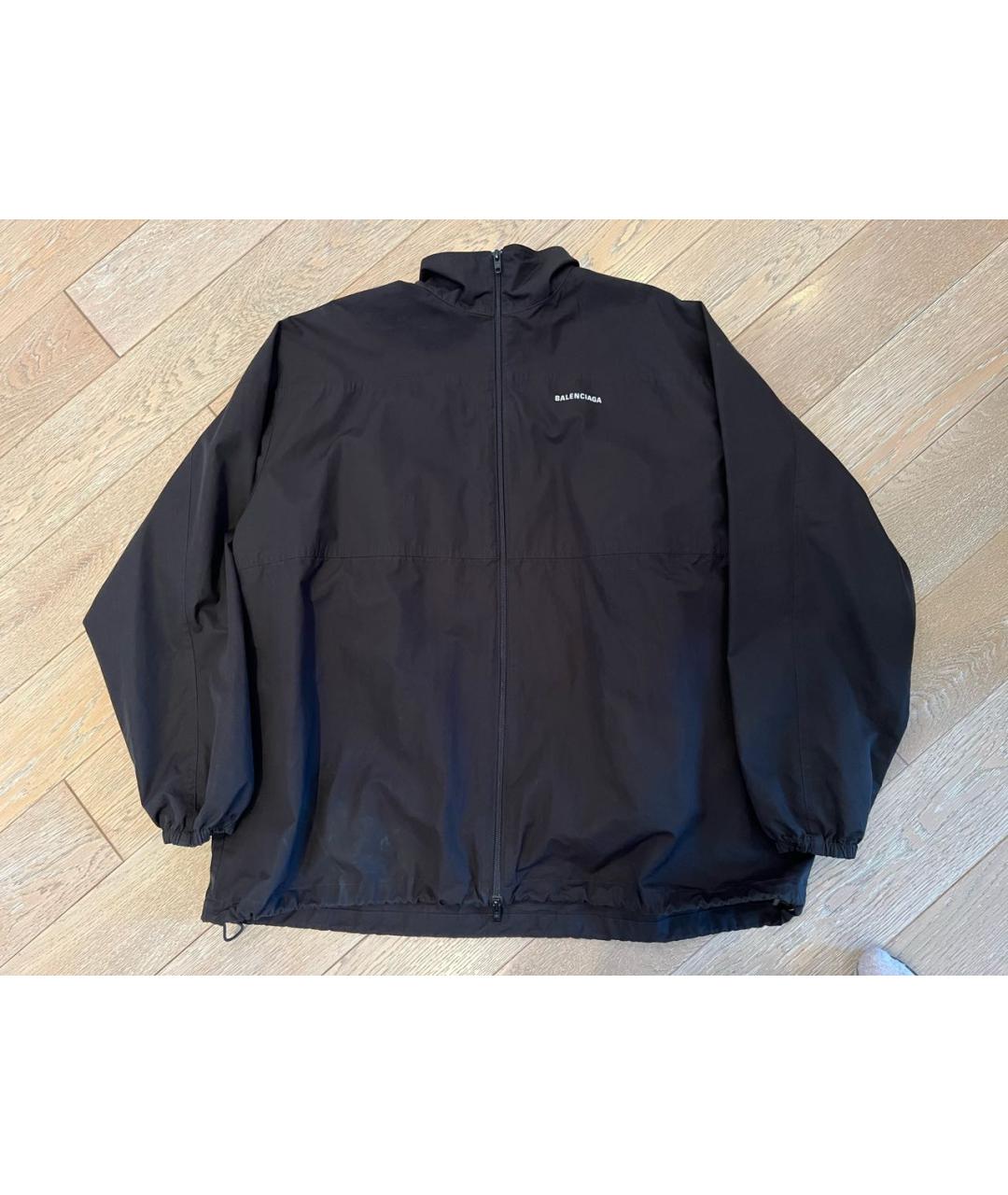 Balenciaga windbreaker hot sale black