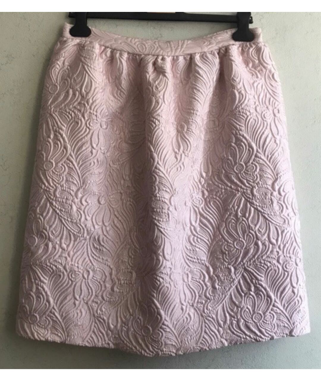 CHARLOTT Розовая шерстяная юбка миди, фото 5