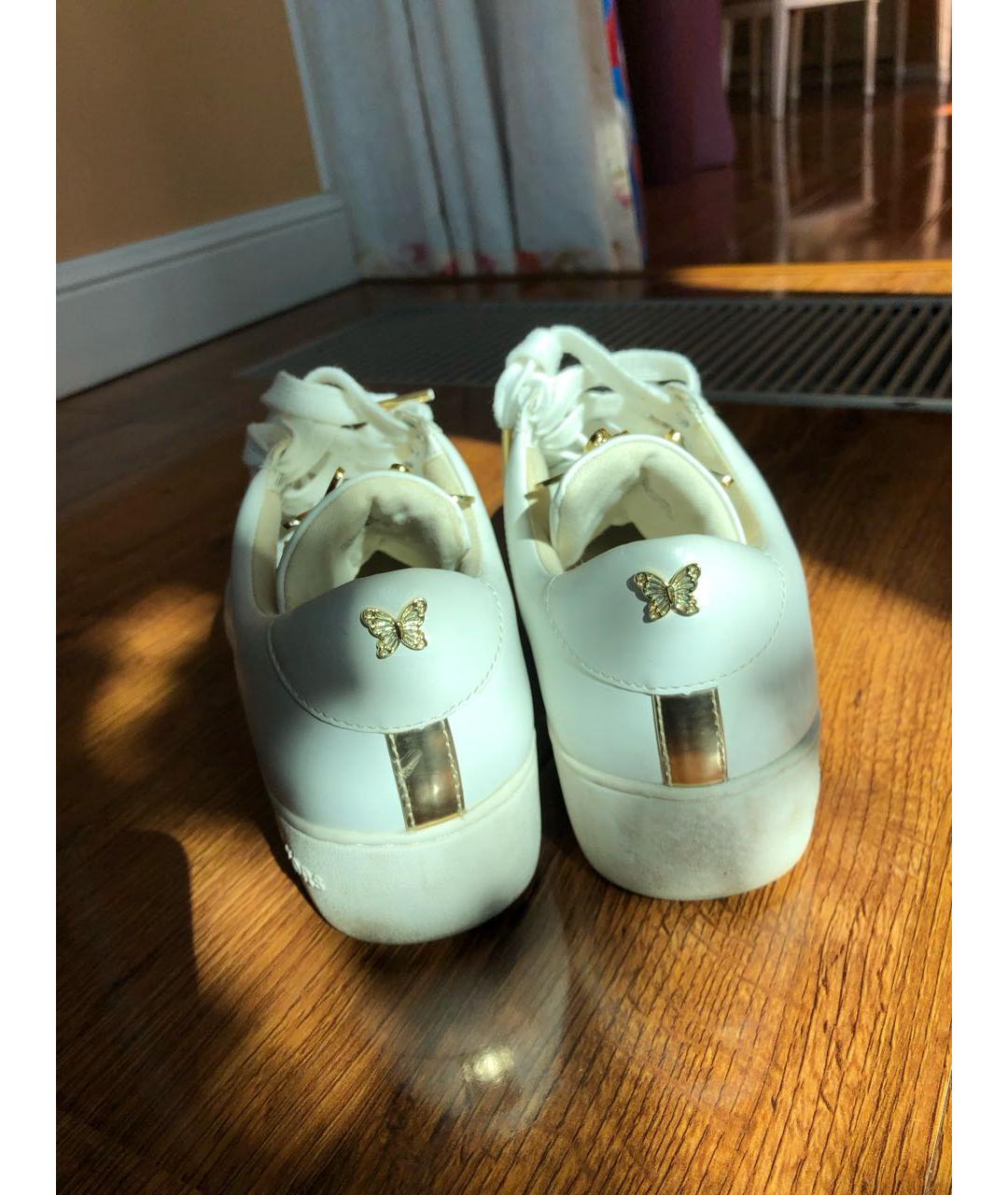 MICHAEL KORS Белые кожаные кроссовки, фото 4