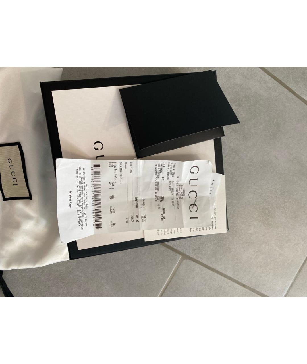 GUCCI Черный кожаный ремень, фото 5