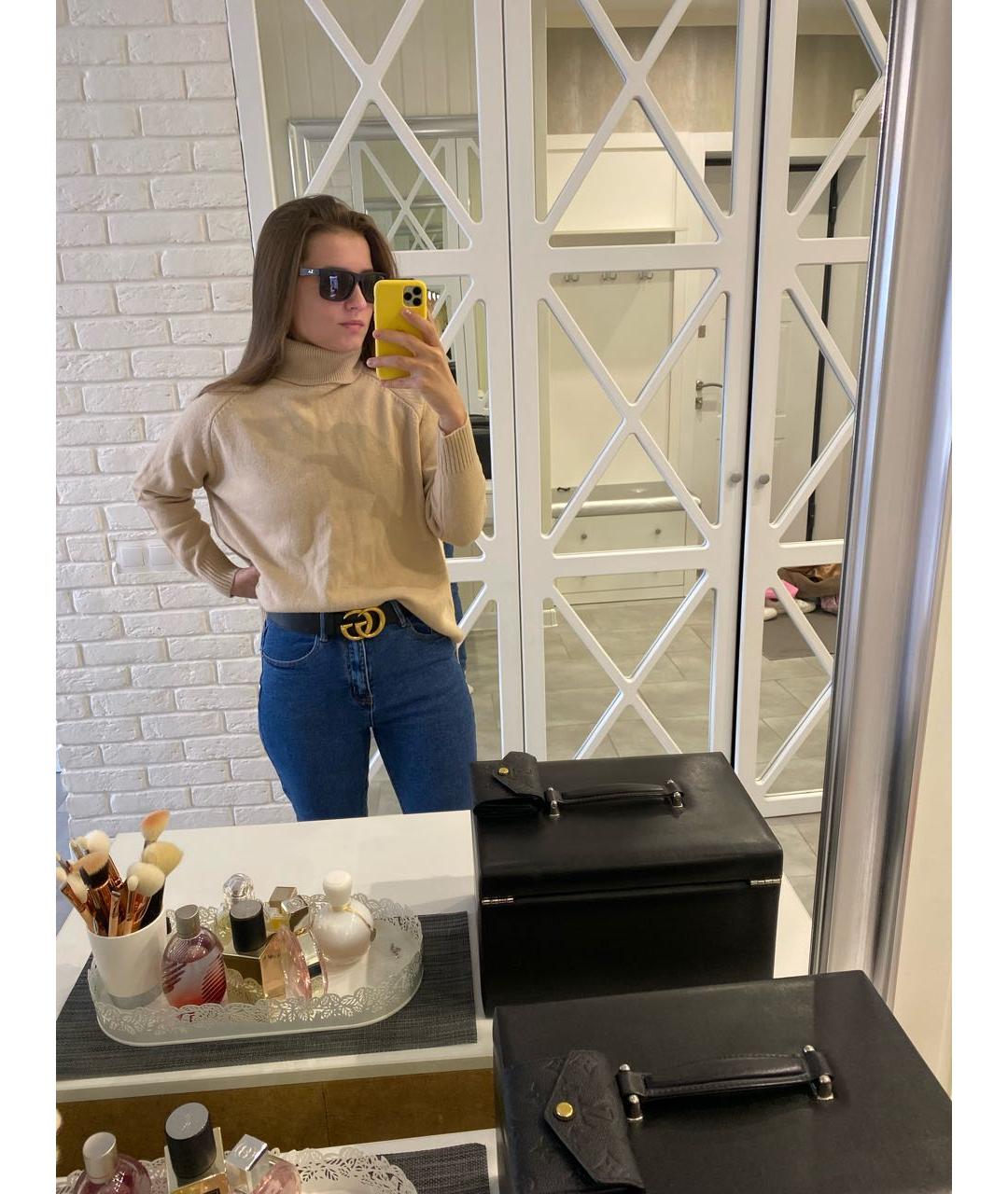 GUCCI Черный кожаный ремень, фото 7