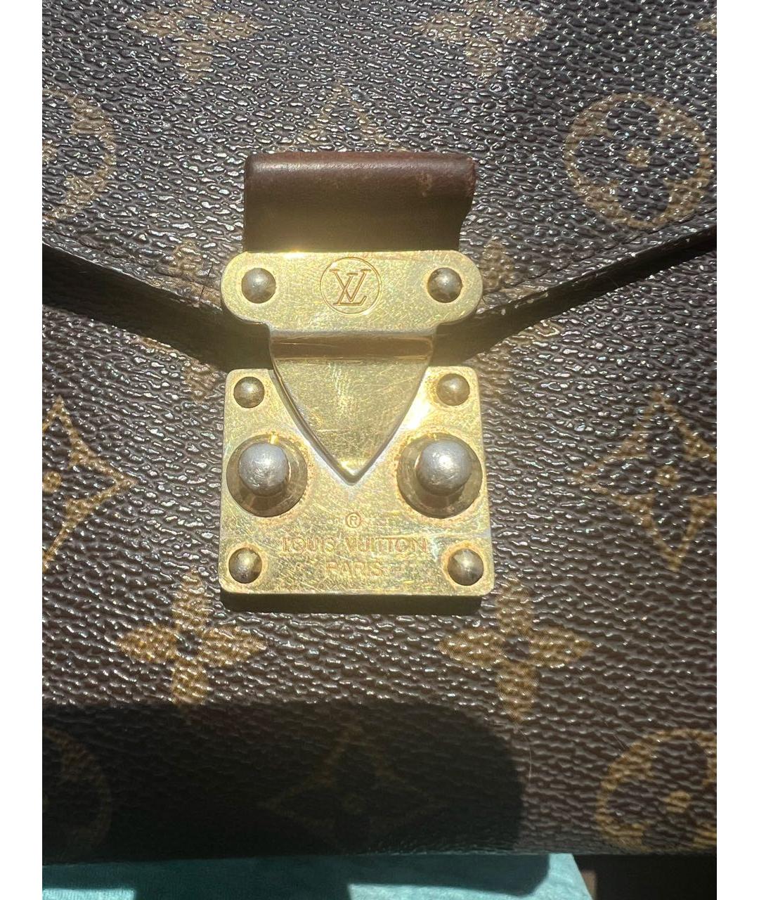 LOUIS VUITTON Коричневая жаккардовая сумка через плечо, фото 2