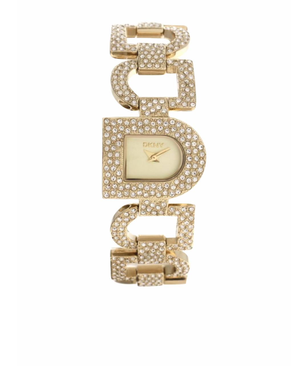DKNY Золотые металлические часы, фото 1
