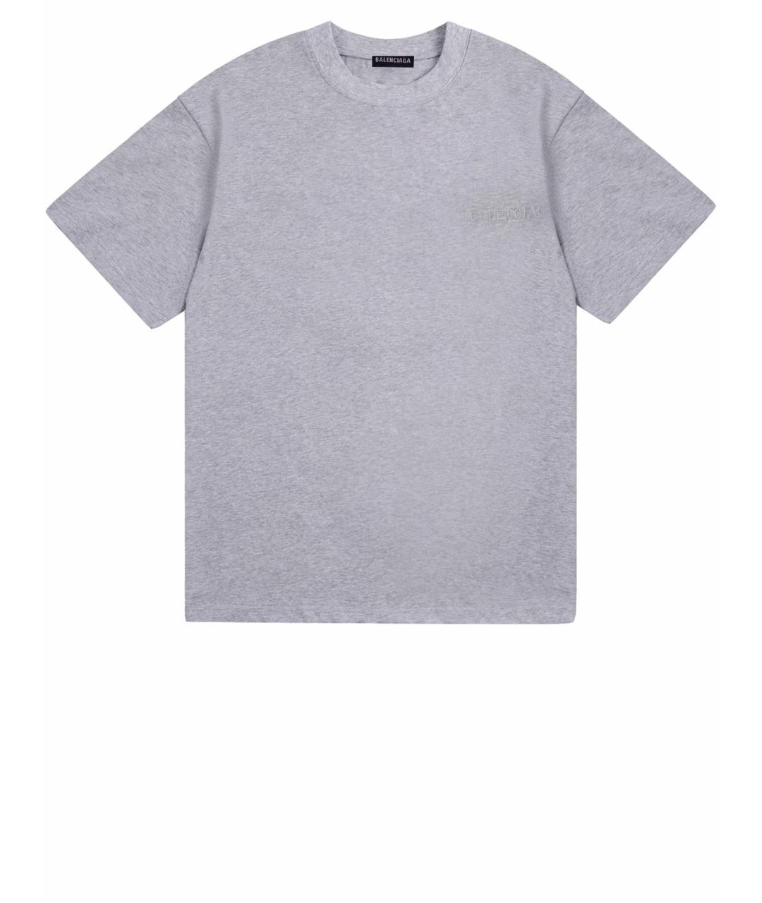 BALENCIAGA Серый хлопковый детская футболка / топ, фото 1
