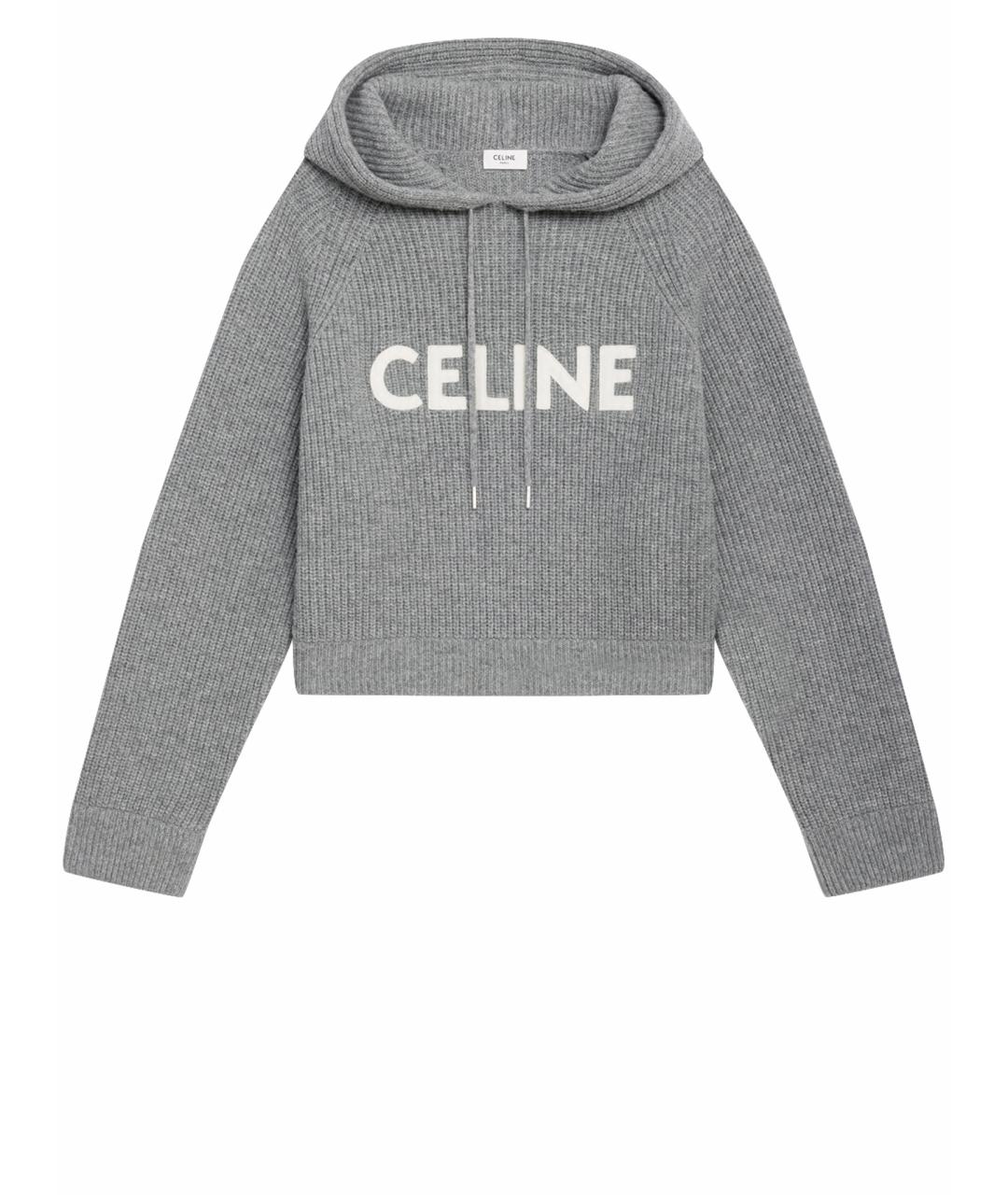 CELINE PRE-OWNED Серый шерстяной джемпер / свитер, фото 1