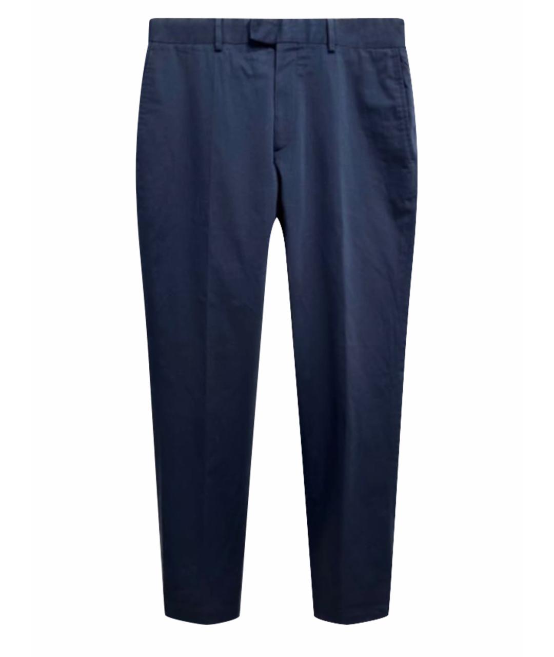 LOUIS VUITTON Темно-синие хлопковые брюки чинос, фото 1
