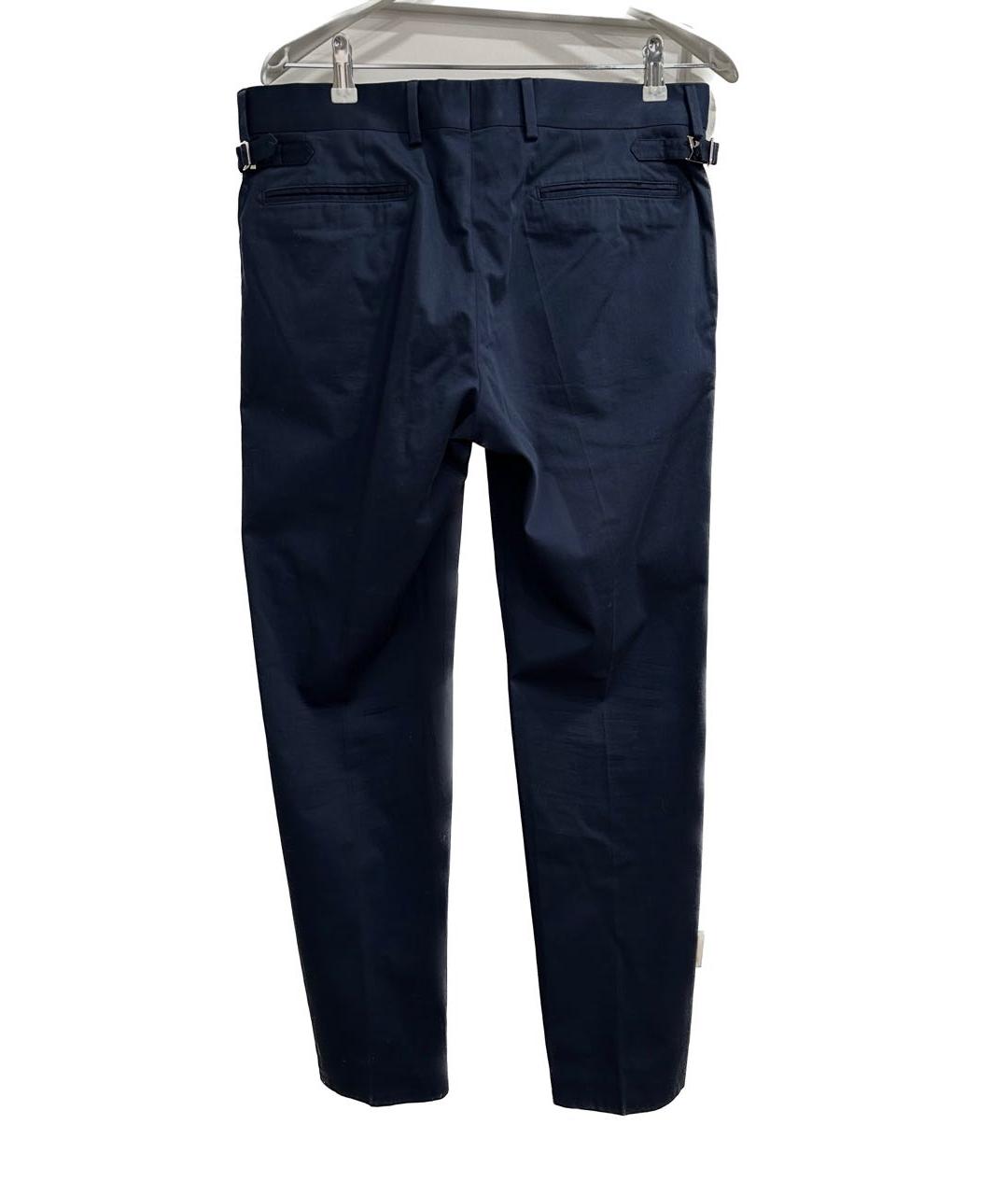 LOUIS VUITTON Темно-синие хлопковые брюки чинос, фото 2