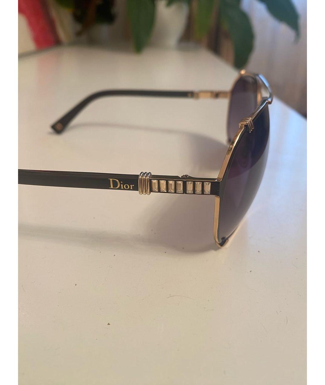 CHRISTIAN DIOR PRE-OWNED Золотые солнцезащитные очки, фото 3