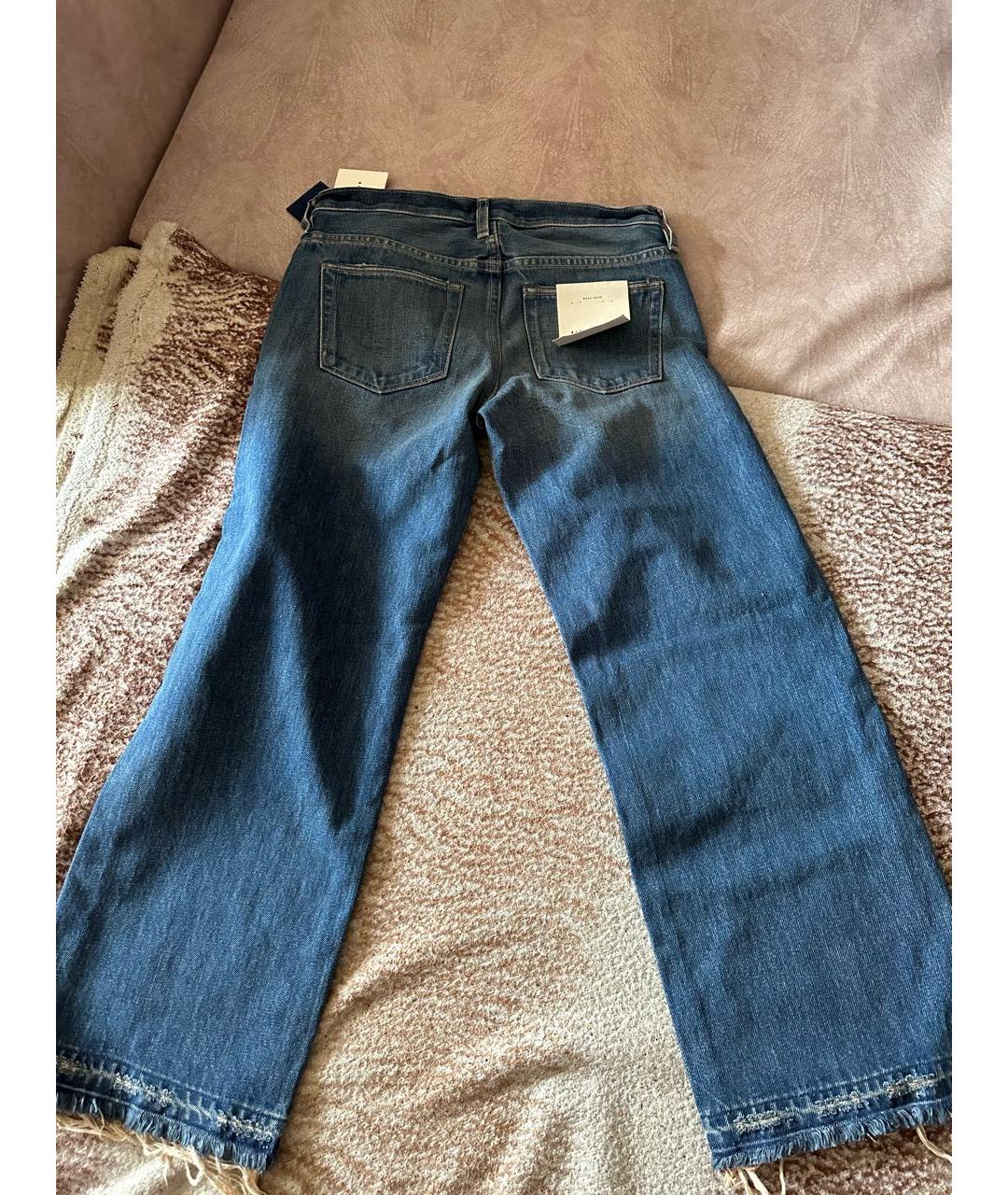SIMON MILLER Голубые хлопковые прямые джинсы, фото 2