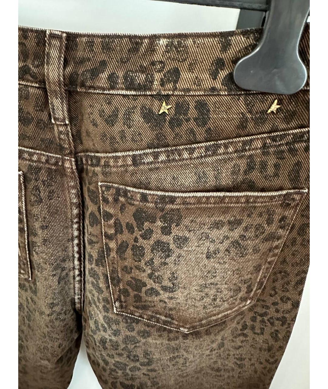 GOLDEN GOOSE DELUXE BRAND Коричневые хлопковые прямые джинсы, фото 6