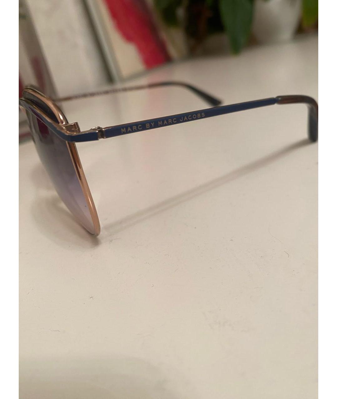 MARC BY MARC JACOBS Синие металлические солнцезащитные очки, фото 3