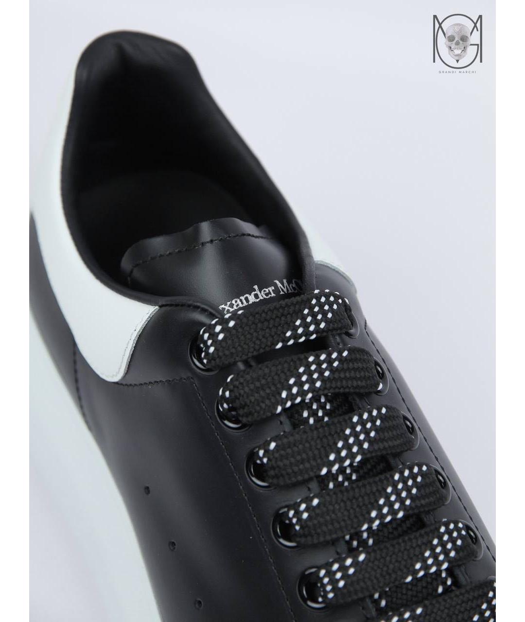 ALEXANDER MCQUEEN Белые кожаные низкие кроссовки / кеды, фото 3