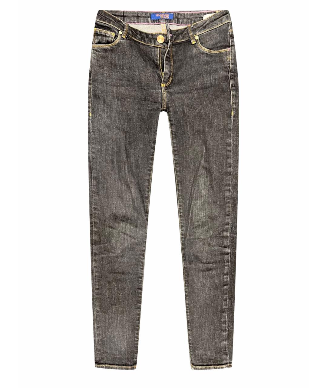 TRUSSARDI JEANS Черные хлопковые джинсы слим, фото 1