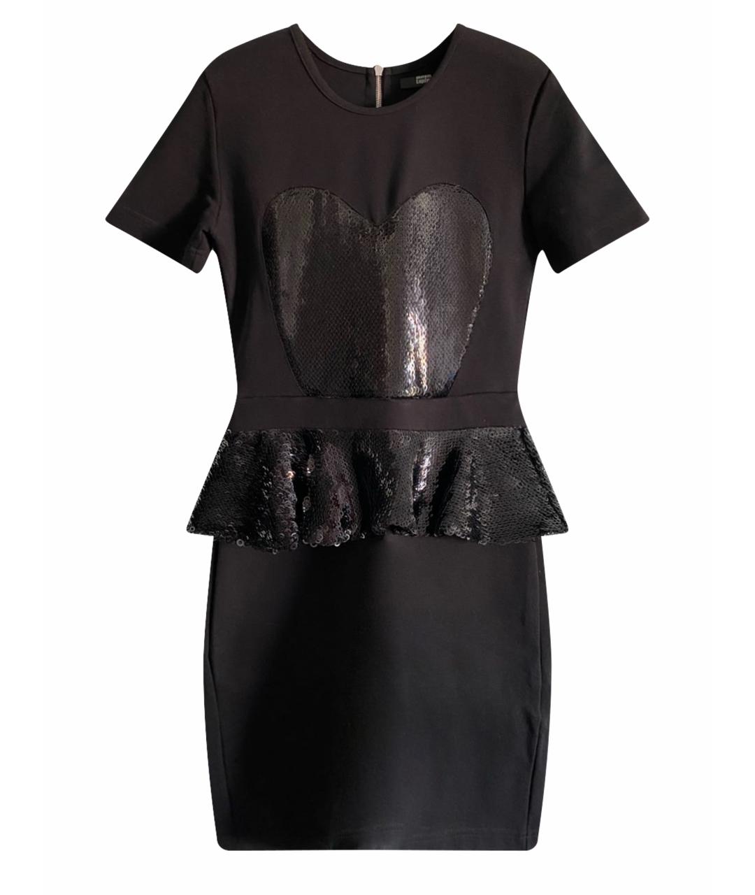 MARKUS LUPFER Черное хлопко-эластановое коктейльное платье, фото 1