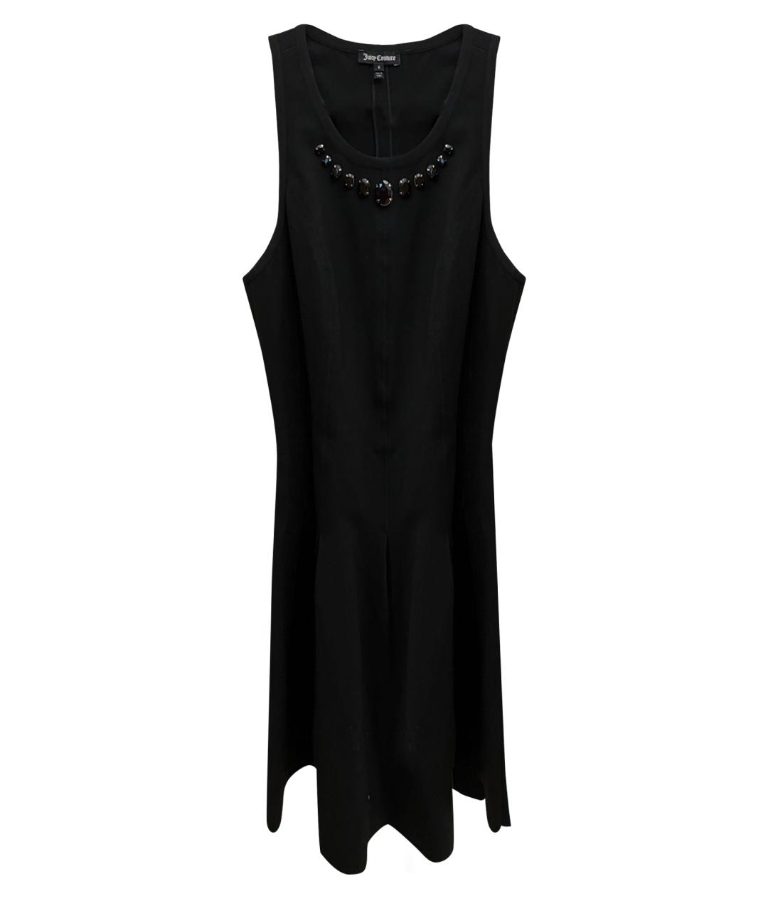 JUICY COUTURE Черное вискозное коктейльное платье, фото 1