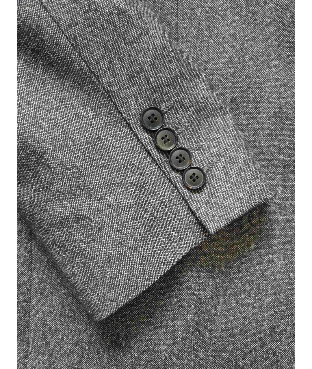 HUGO BOSS Серый шерстяной пиджак, фото 6