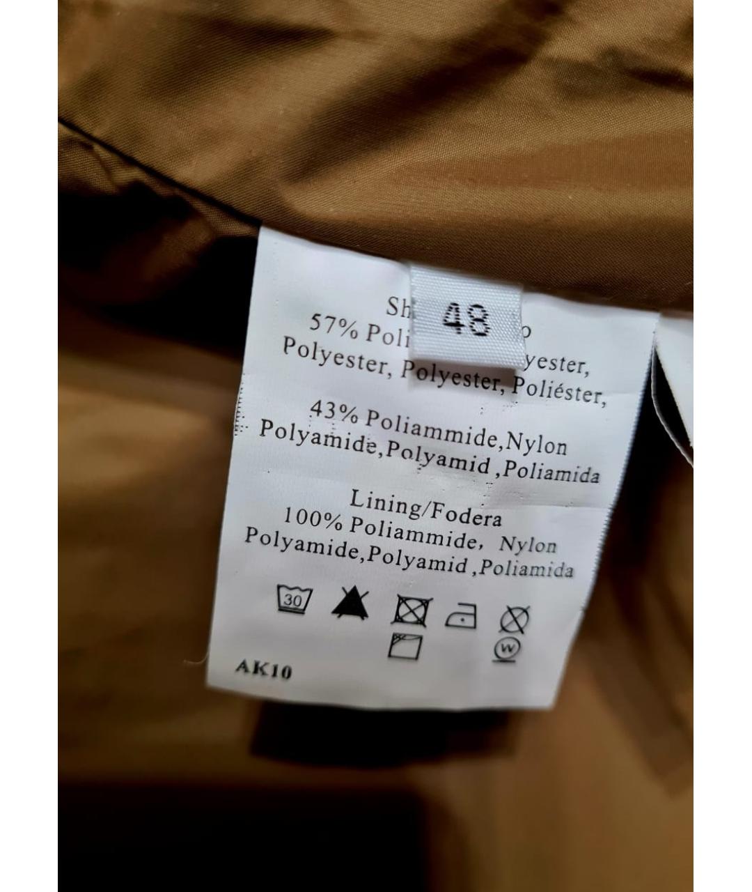 CORNELIANI Коричневая полиэстеровая куртка, фото 7