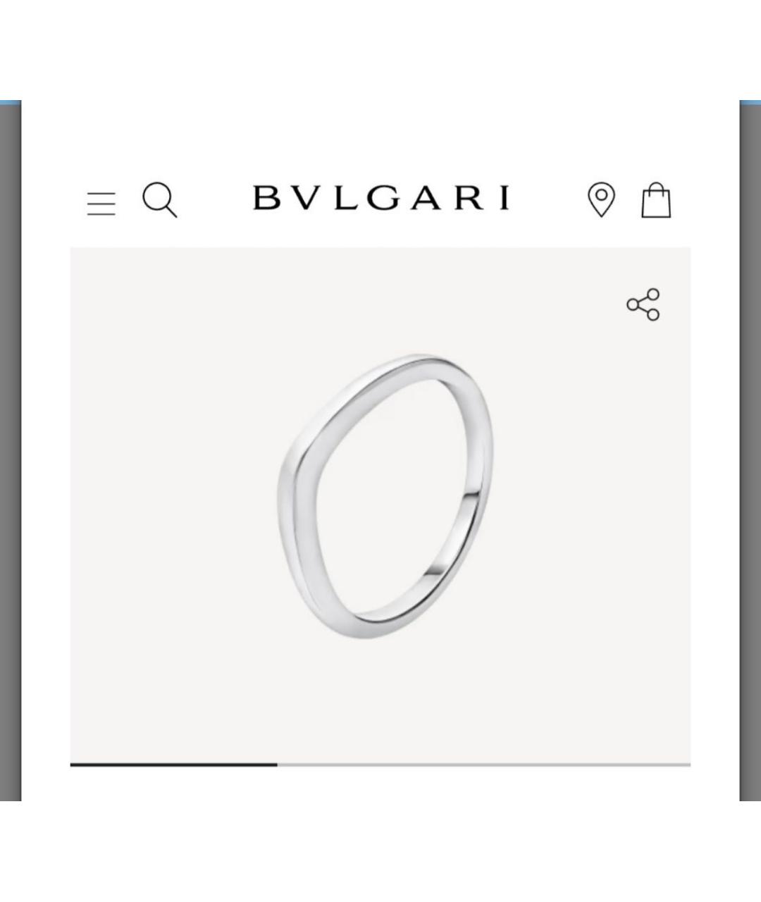 BVLGARI Серое платиновое кольцо, фото 5