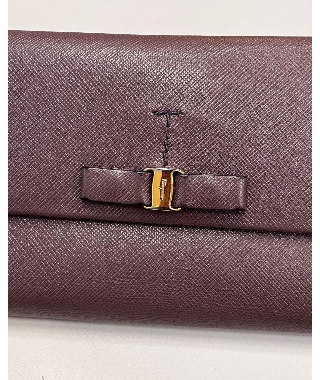 FERRAGAMO Розовый кожаный кошелек, фото 2