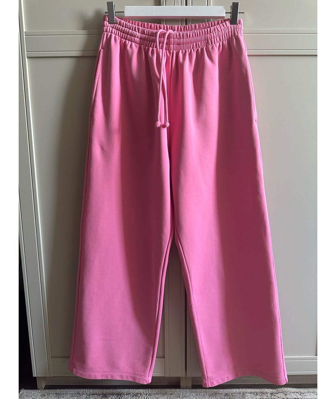 PLATA ROSA Розовые хлопковые спортивные брюки и шорты, фото 5