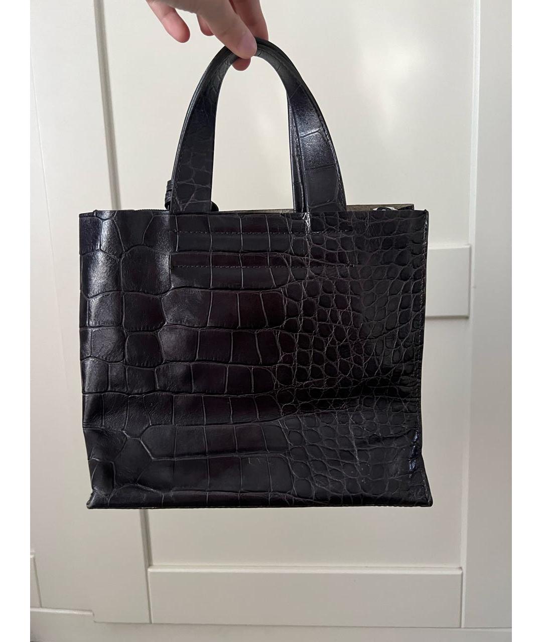 FURLA Коричневая кожаная сумка с короткими ручками, фото 8