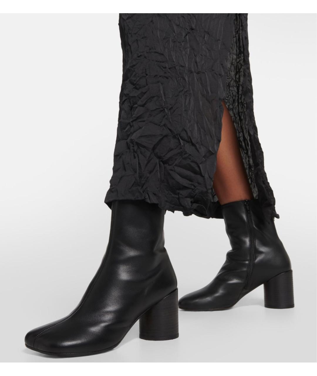 MM6 MAISON MARGIELA Черные кожаные ботинки, фото 5