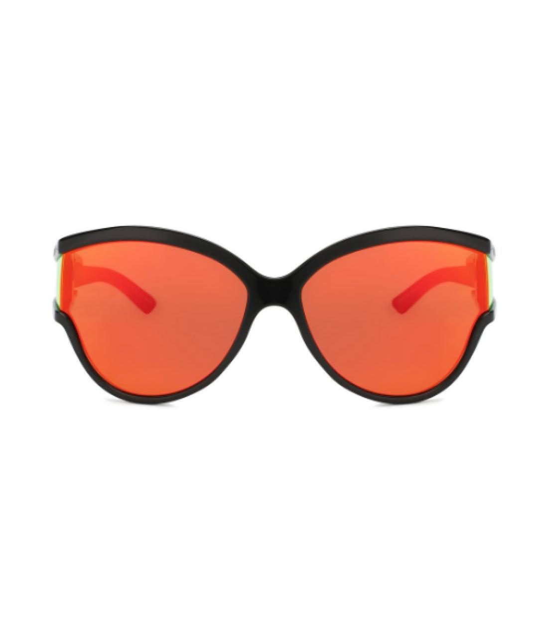 BALENCIAGA Оранжевое пластиковые солнцезащитные очки, фото 1