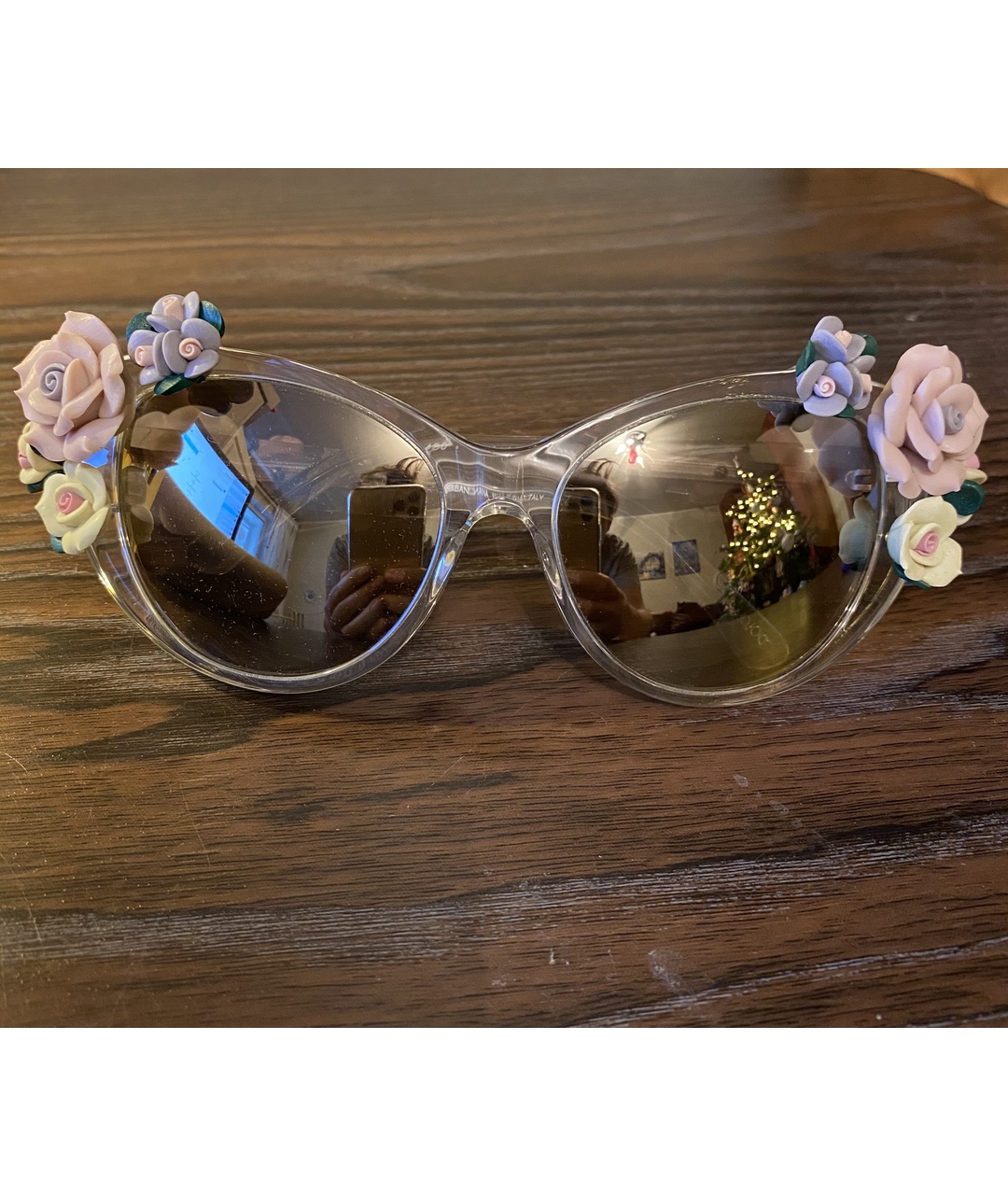 DOLCE&GABBANA Бежевые пластиковые солнцезащитные очки, фото 7