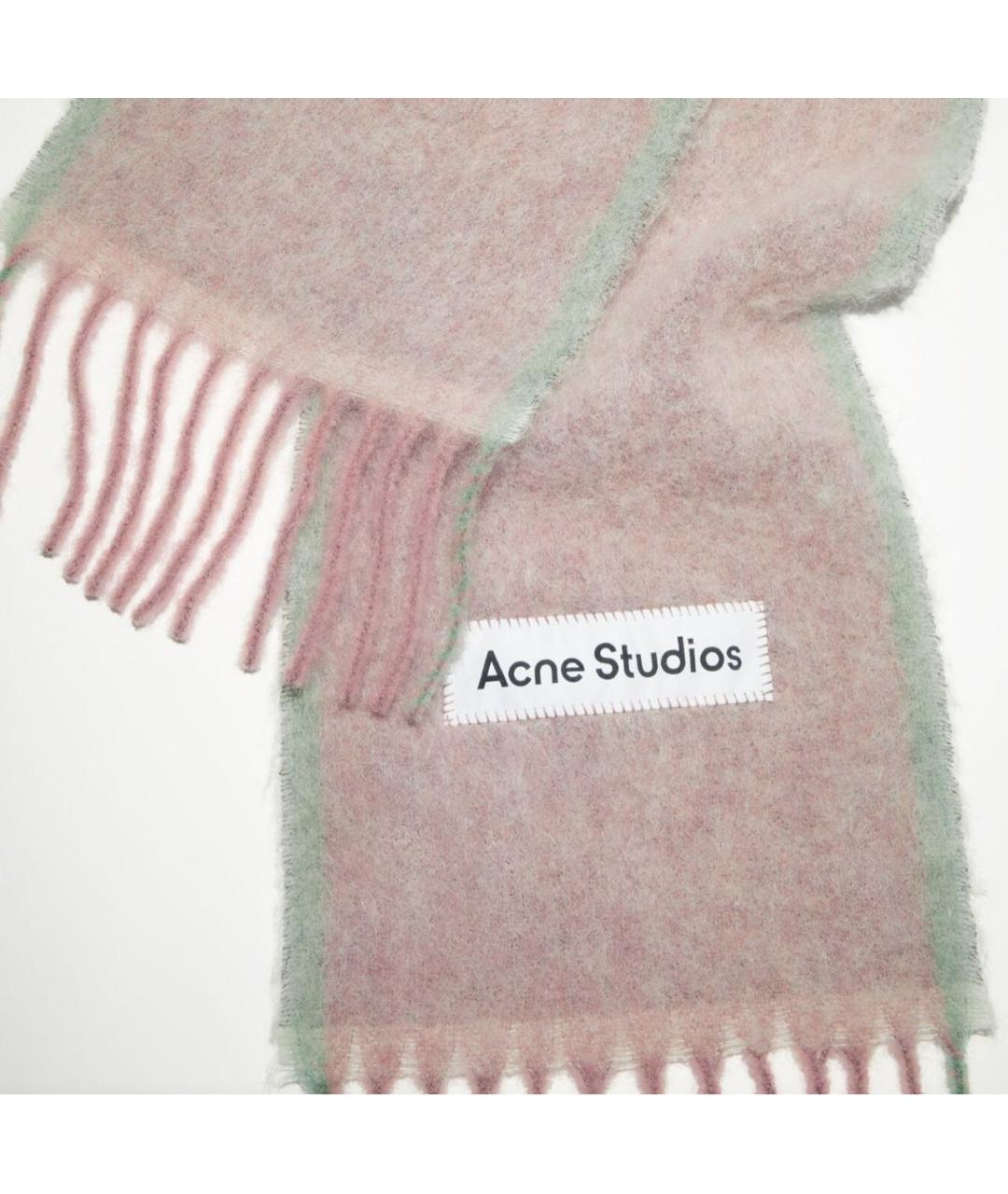 ACNE STUDIOS Розовый шарф, фото 3