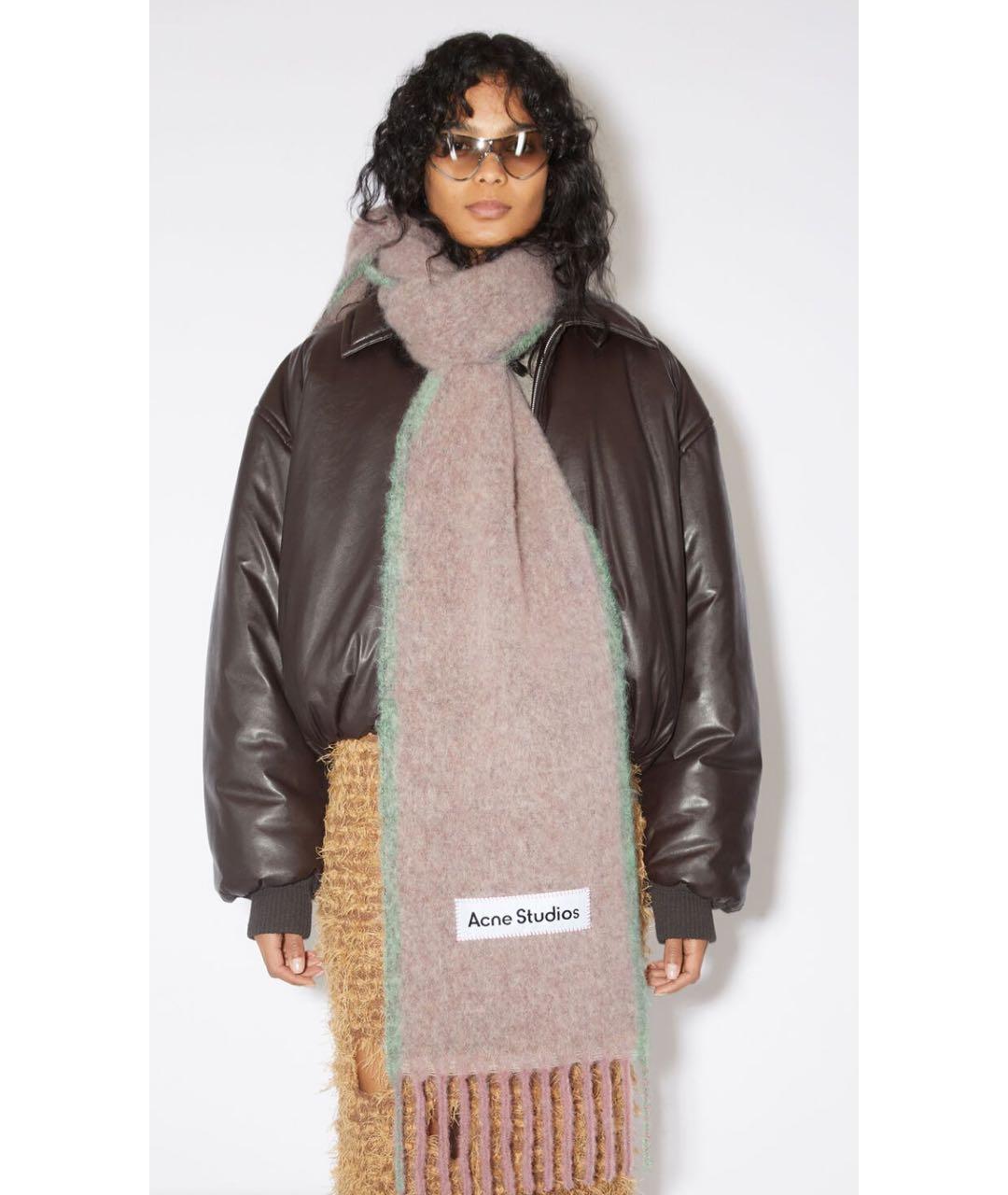 ACNE STUDIOS Розовый шарф, фото 2
