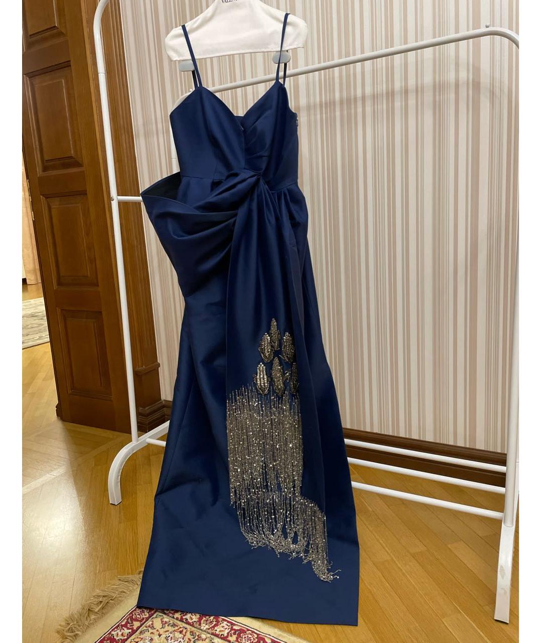 DICE KAYEK Темно-синее вечернее платье, фото 5