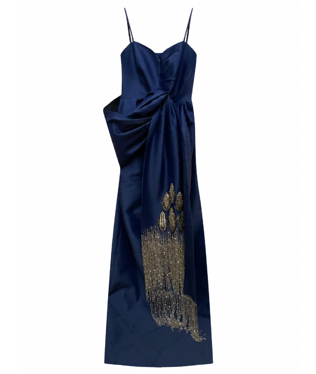 DICE KAYEK Темно-синее вечернее платье, фото 1
