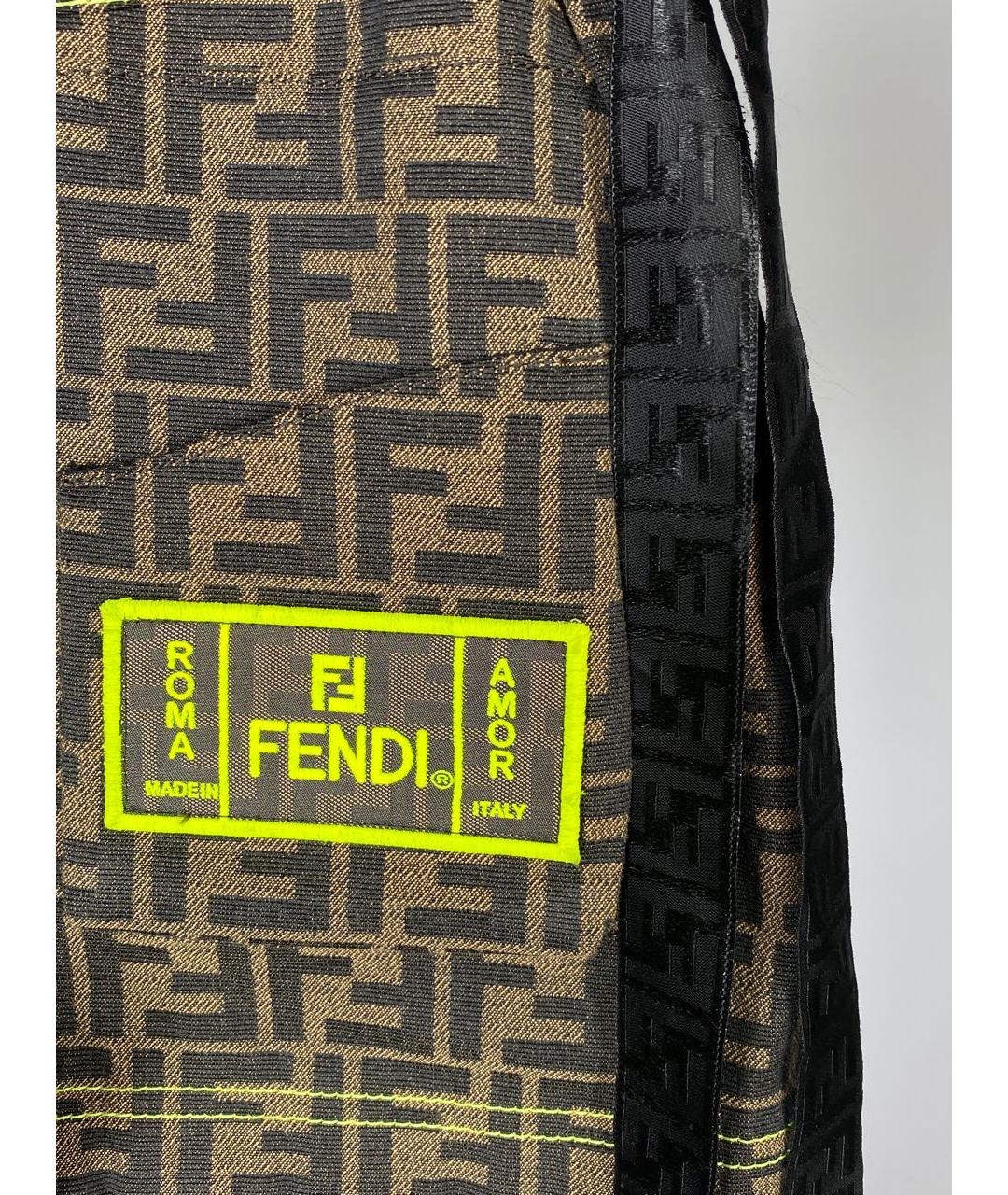 FENDI Коричневые шорты, фото 4