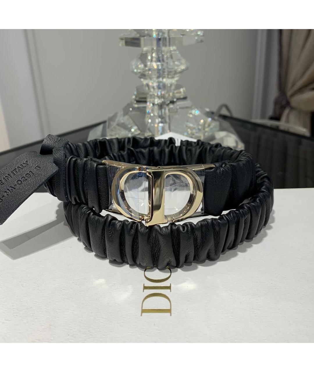 CHRISTIAN DIOR Черный ремень, фото 2