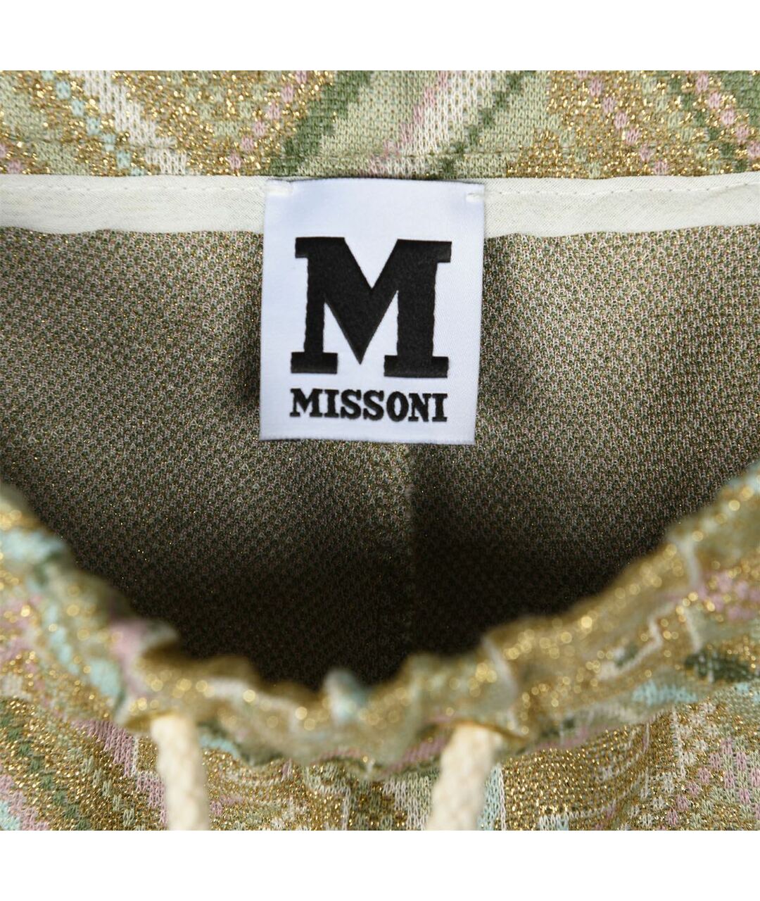 M MISSONI Бежевые вискозные прямые брюки, фото 3