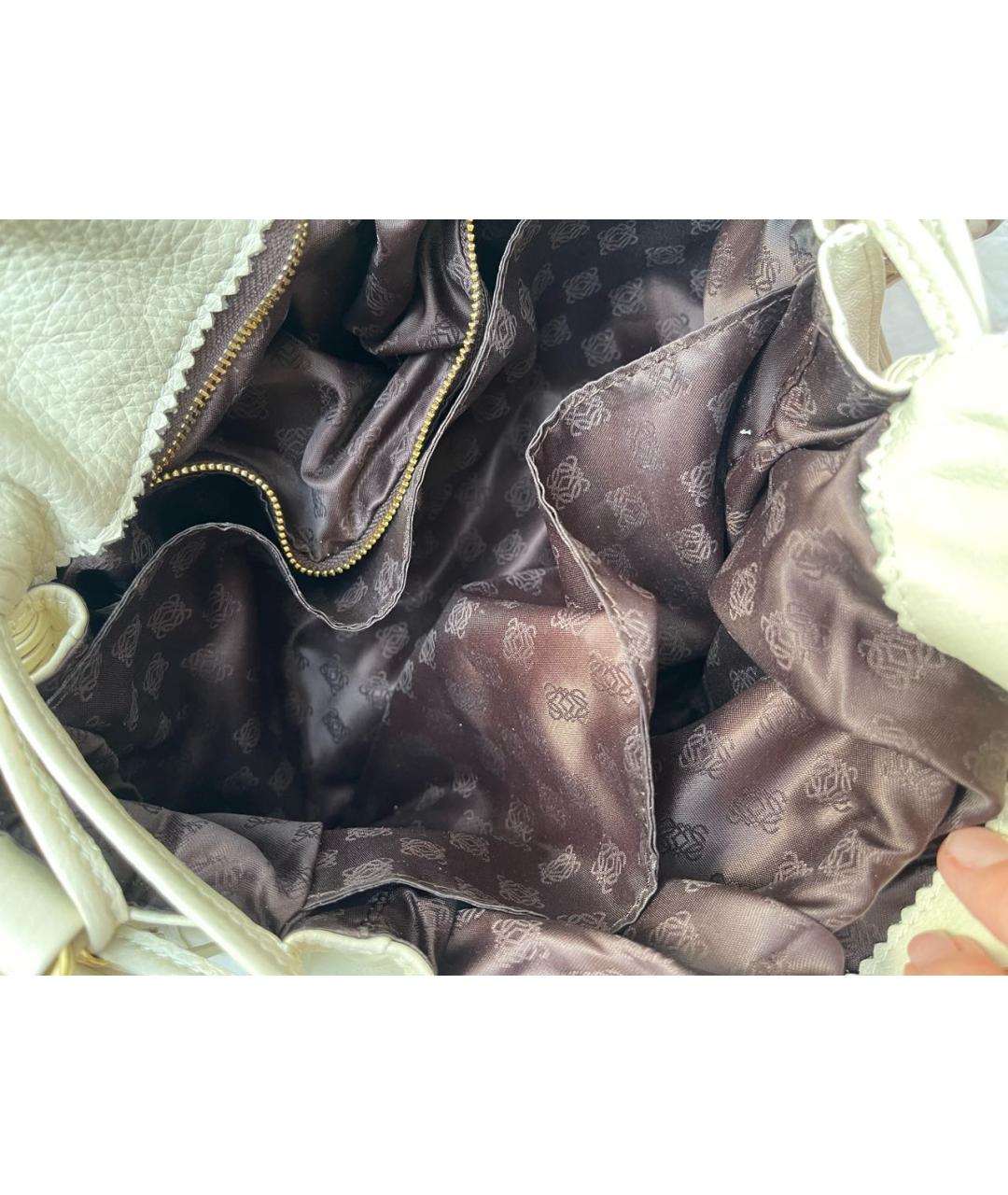 LOEWE Бежевая кожаная сумка через плечо, фото 7
