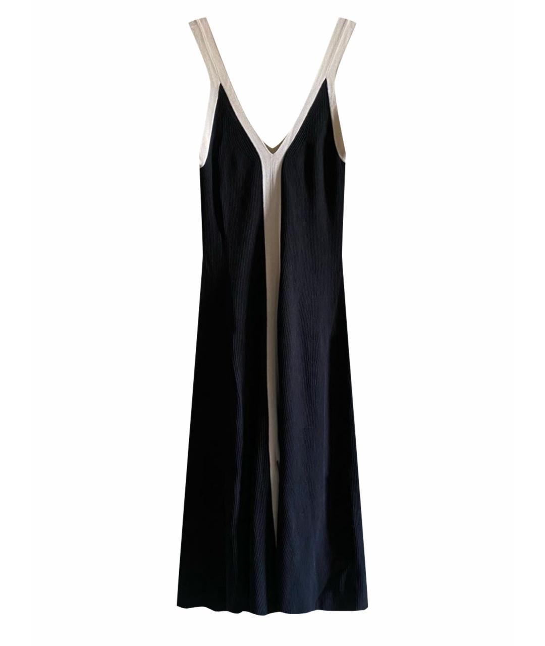 SANDRO Черное полиэстеровое повседневное платье, фото 1