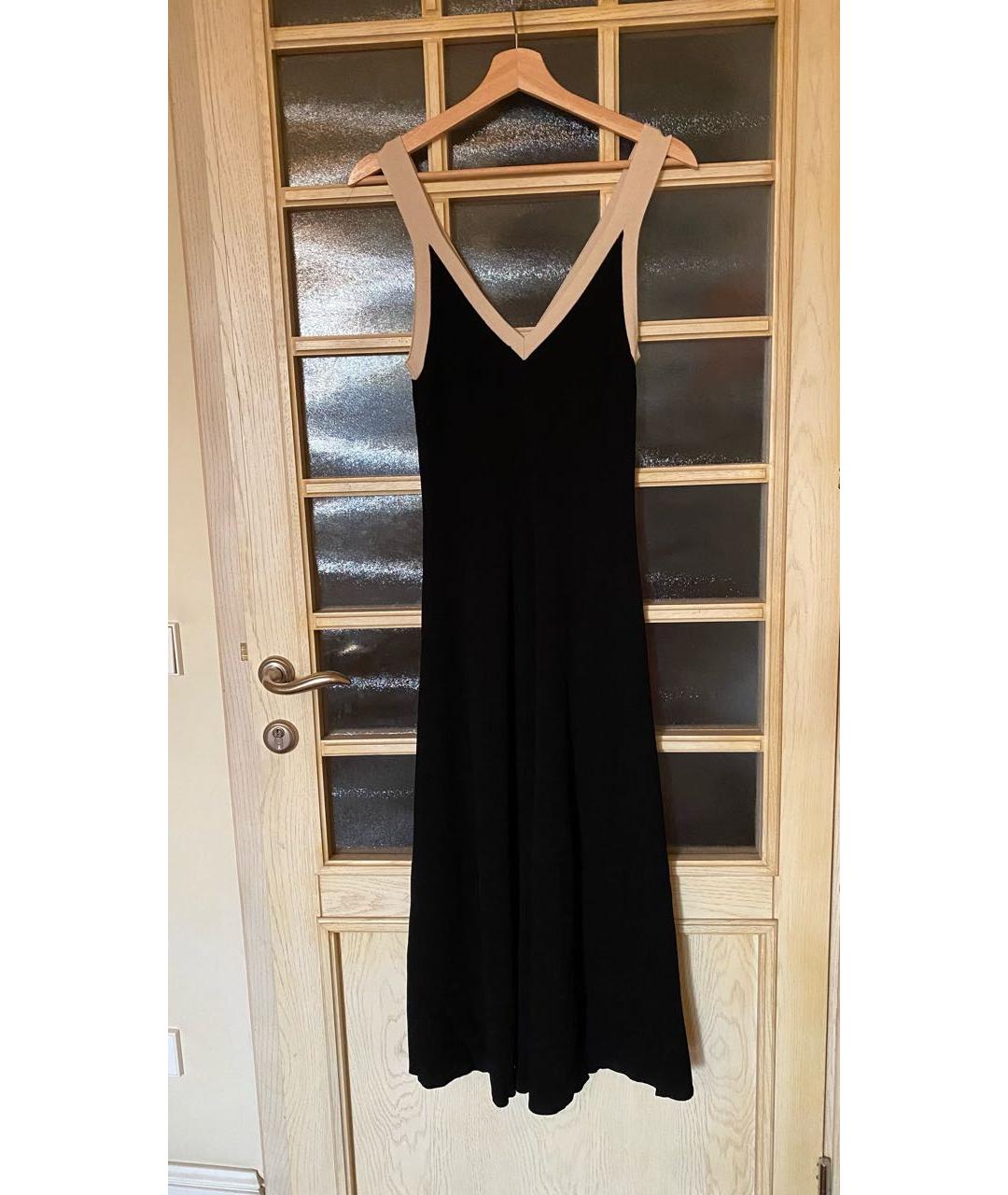 SANDRO Черное полиэстеровое повседневное платье, фото 2