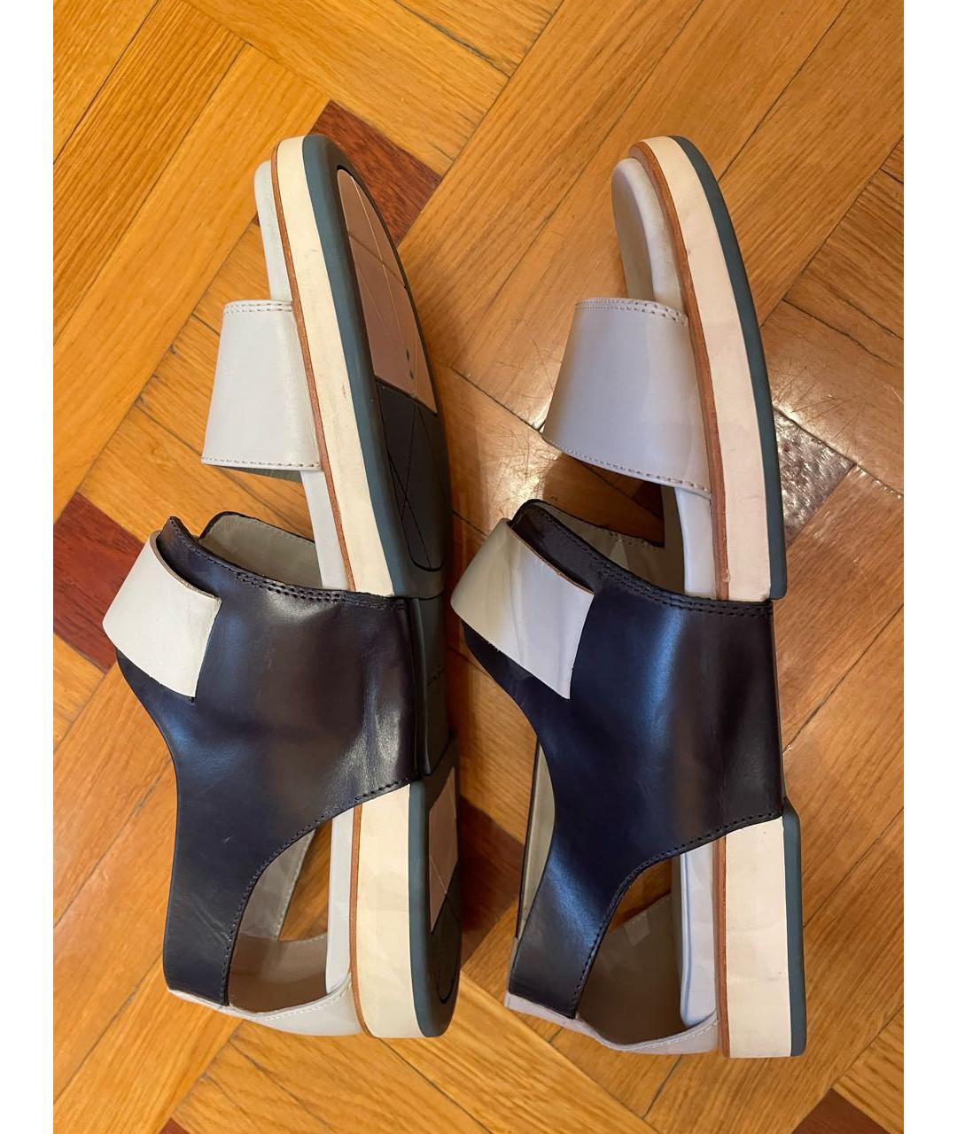 SALVATORE FERRAGAMO Мульти кожаные сандалии, фото 5