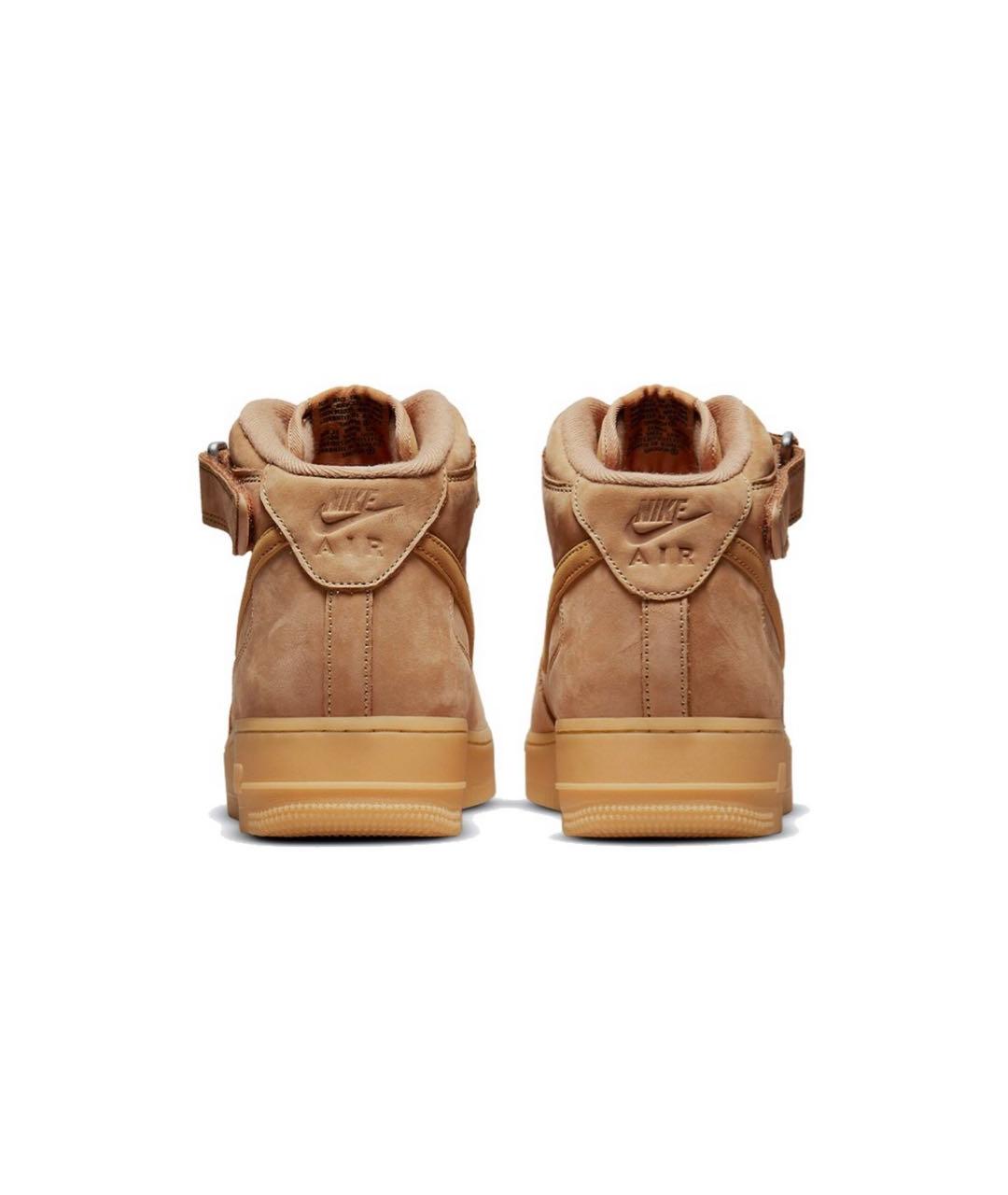 NIKE Коричневые замшевые низкие кроссовки / кеды, фото 4