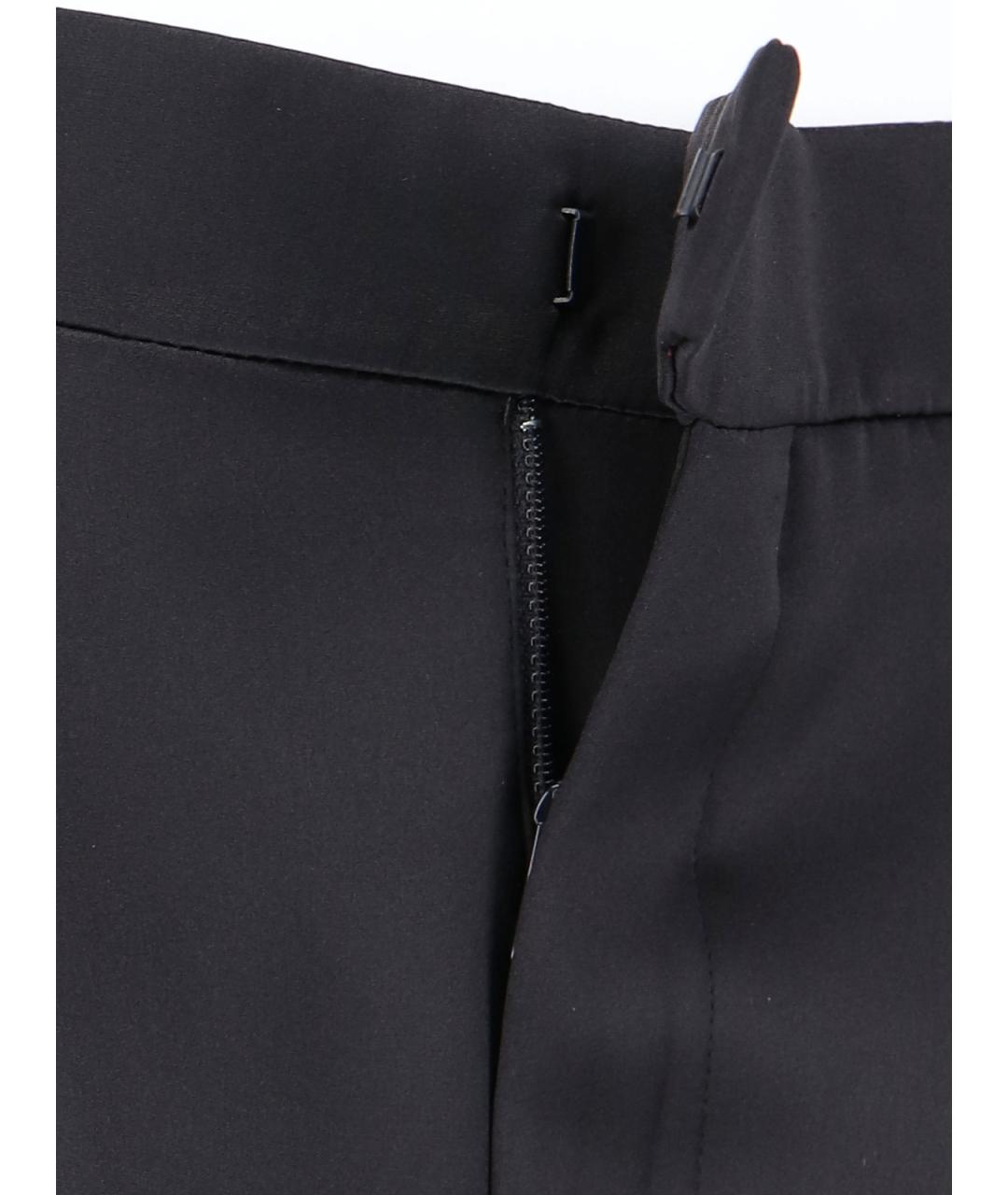 SAINT LAURENT Черные прямые брюки, фото 4