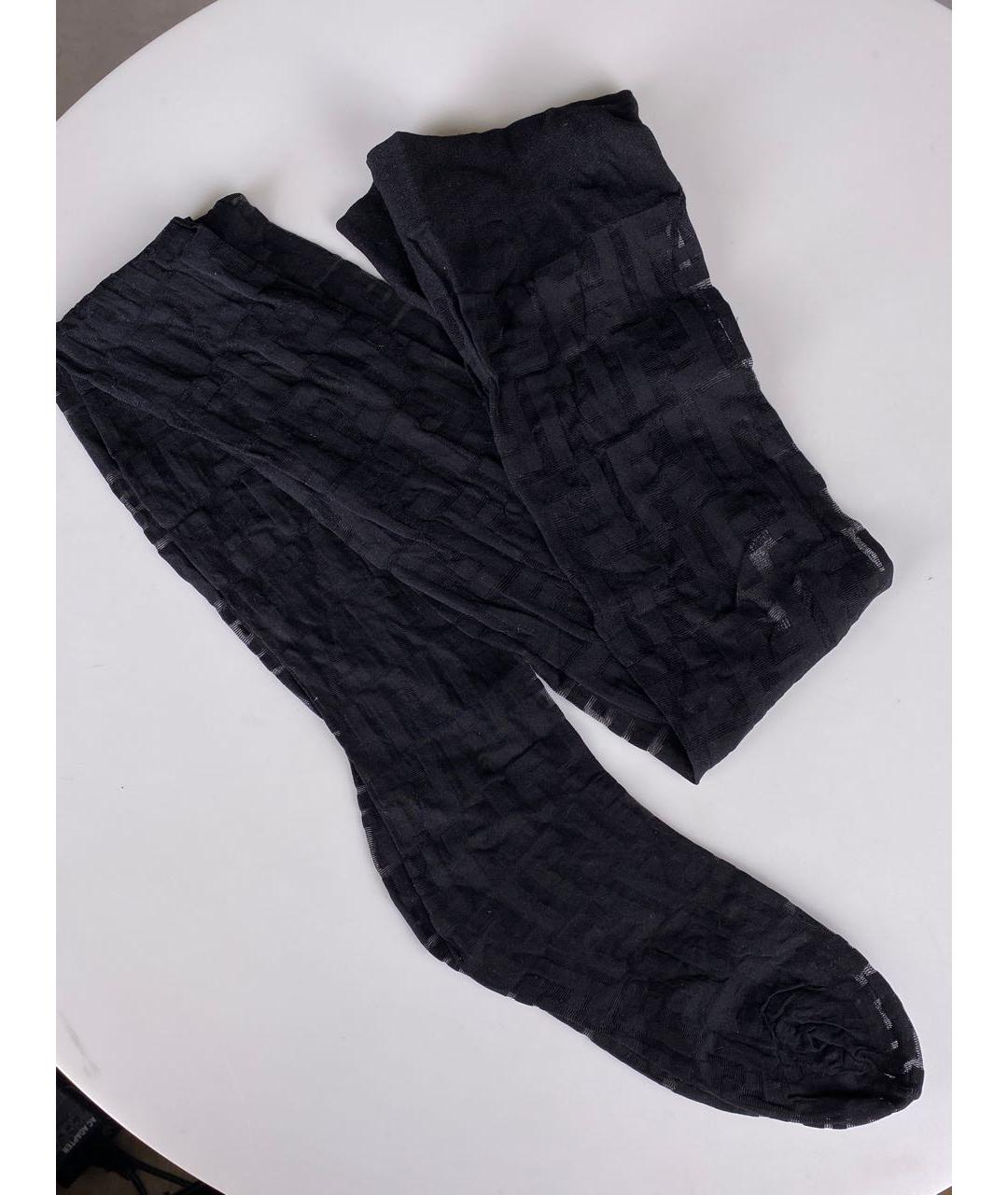 FENDI Черные носки, чулки и колготы, фото 4